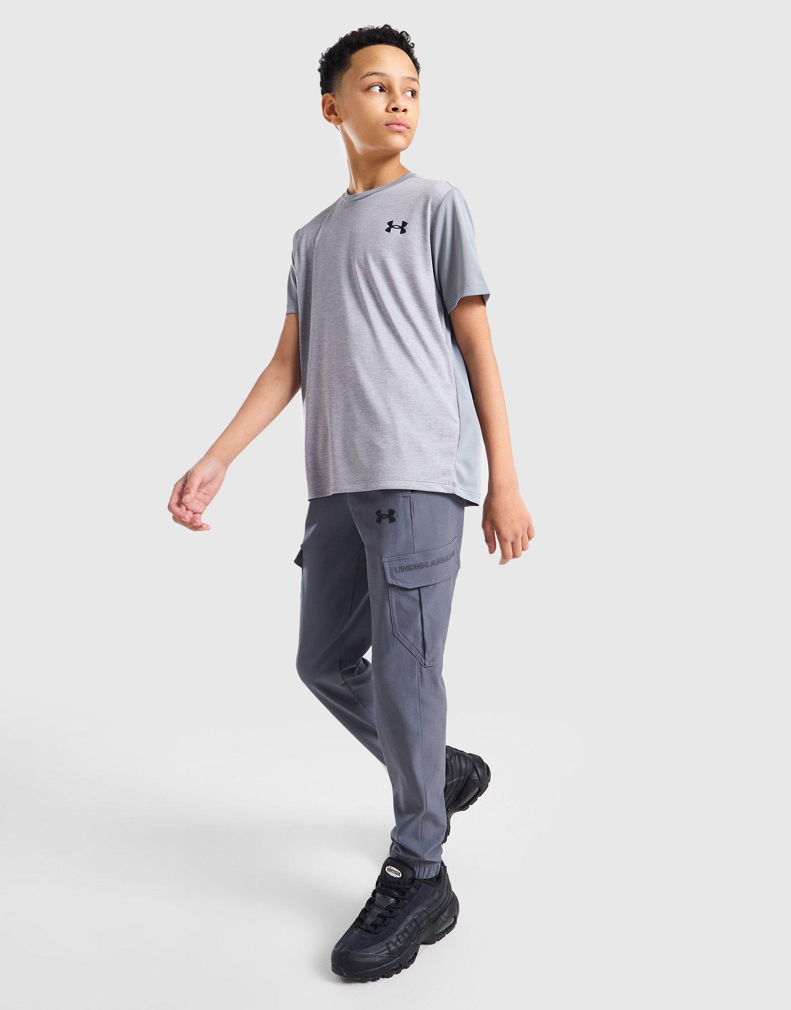 Grey Under Armour Woven Cargo Pants Junior JD Sports