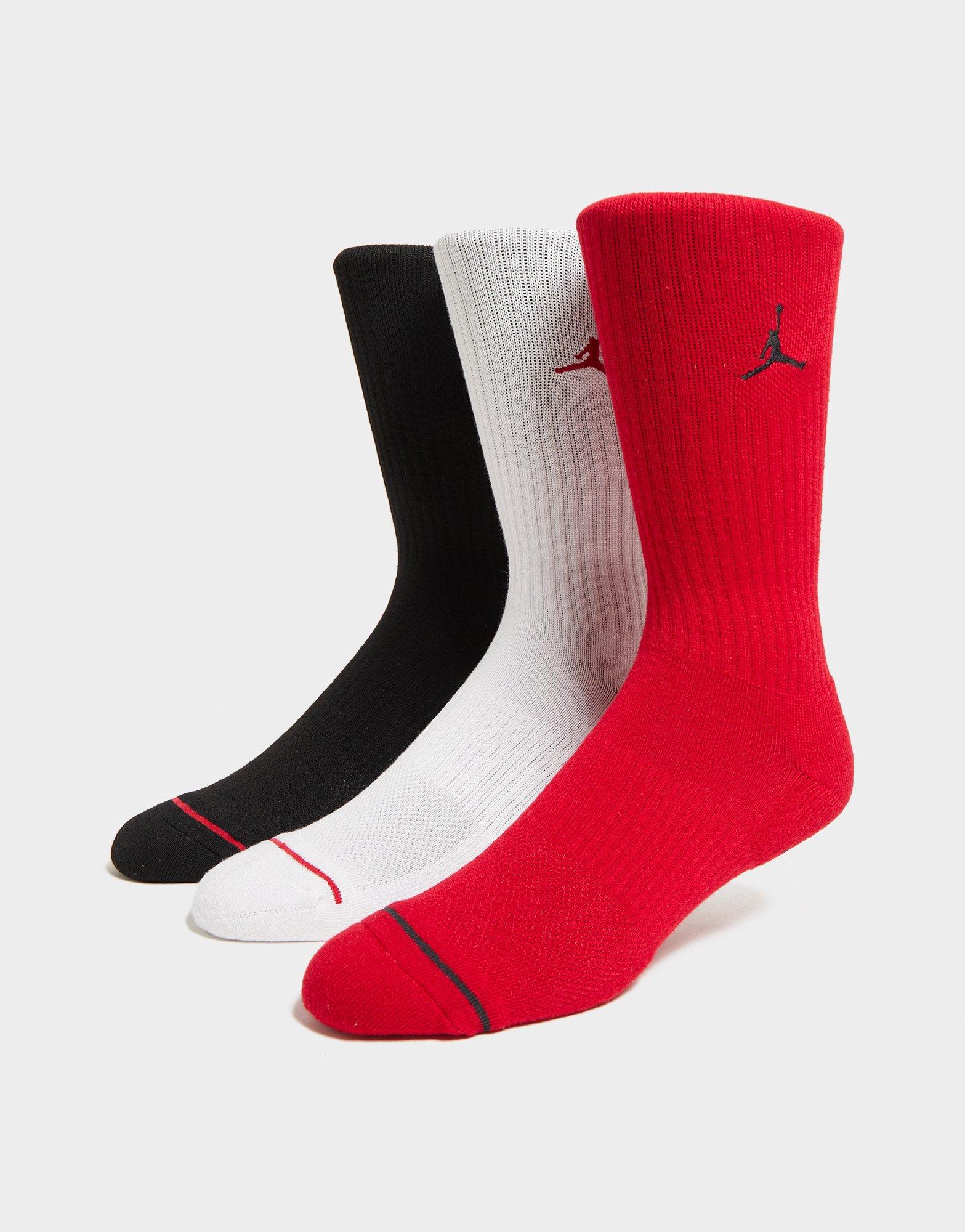 Multi Jordan 3Pack Everyday Crew Socks JD Sports UK