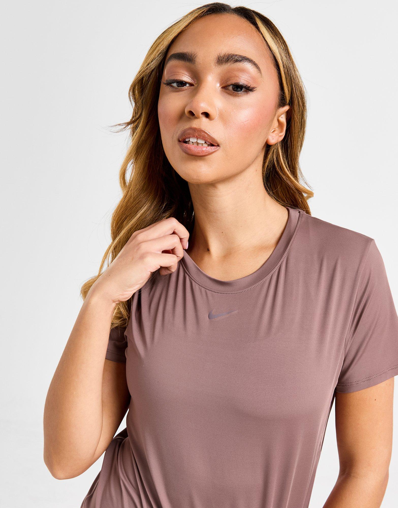 Brown Nike Training One Short Sleeve TShirt JD Sports UK