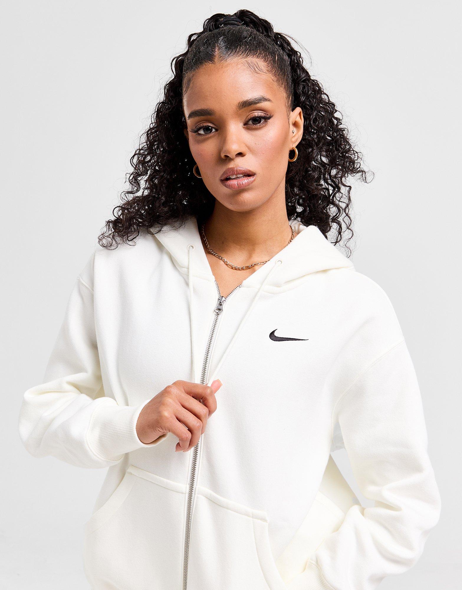 Grey Nike Phoenix Oversized Full Zip Hoodie JD Sports UK