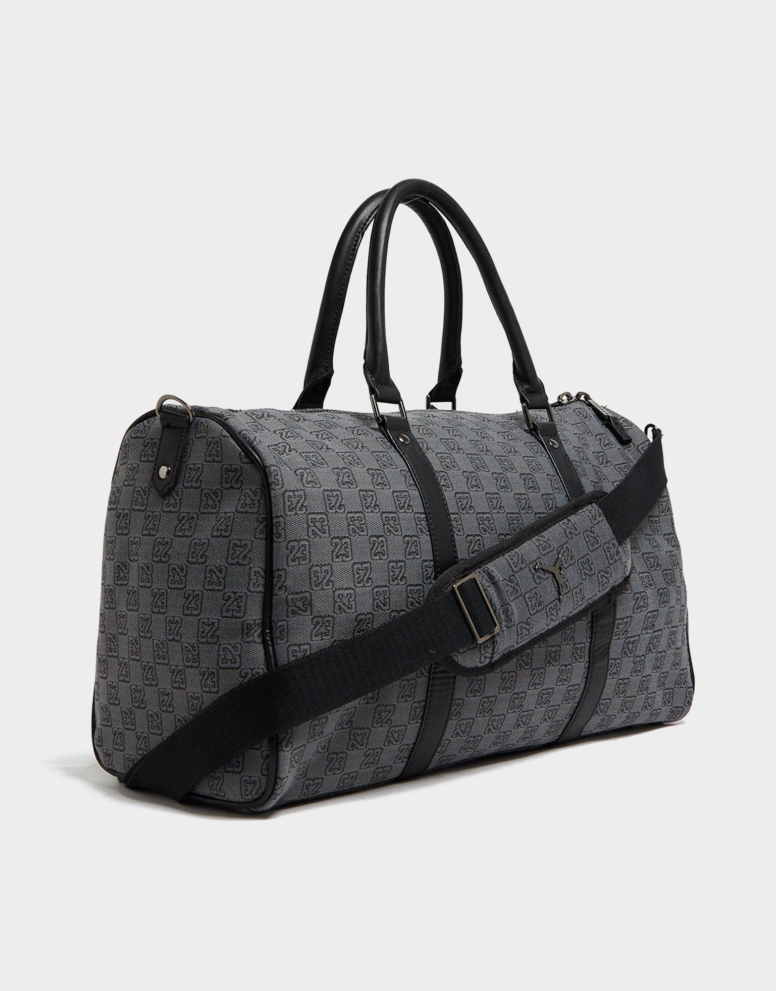 Black Jordan Monogram Duffle Bag JD Sports UK