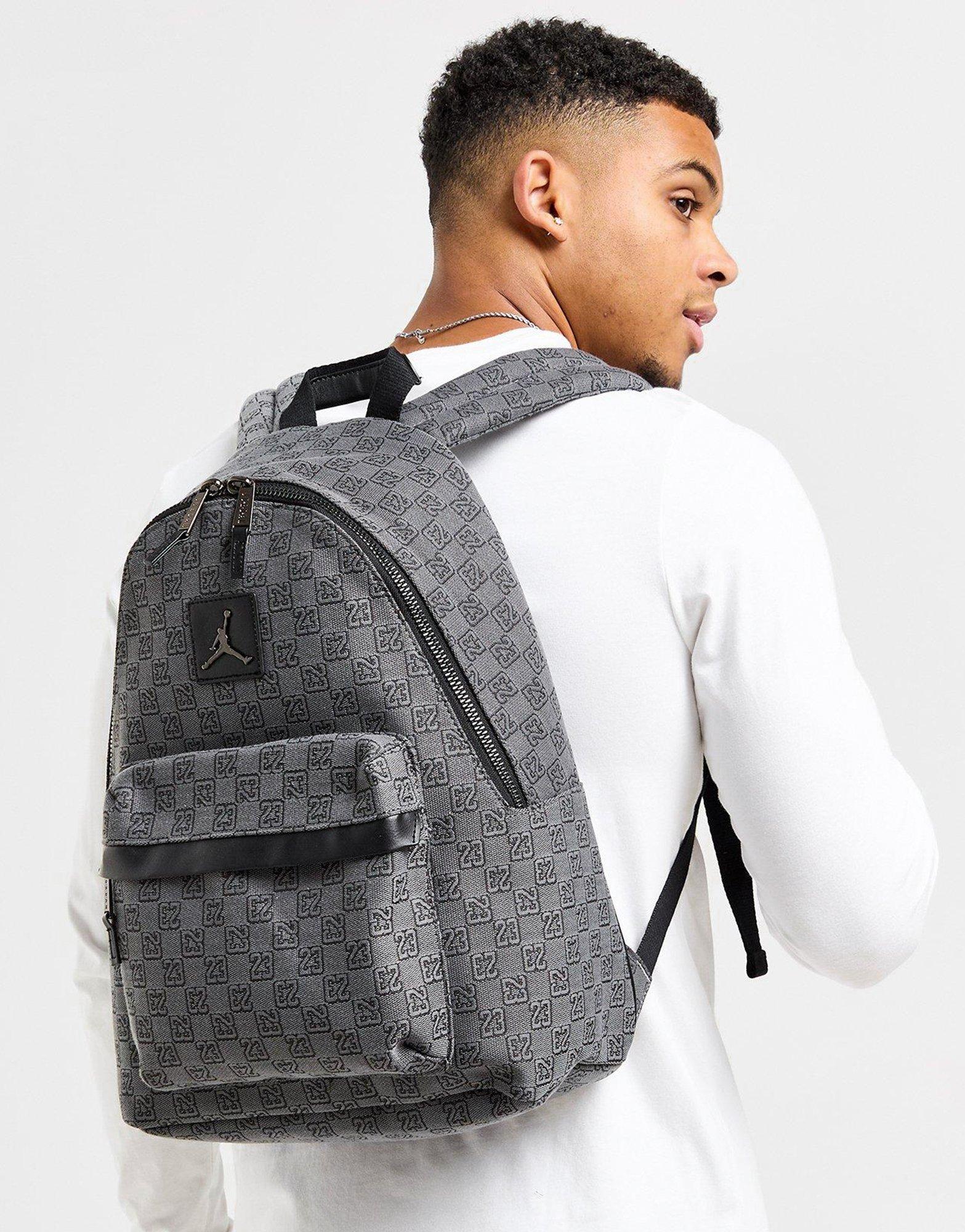 Grey Jordan Monogram Backpack JD Sports UK