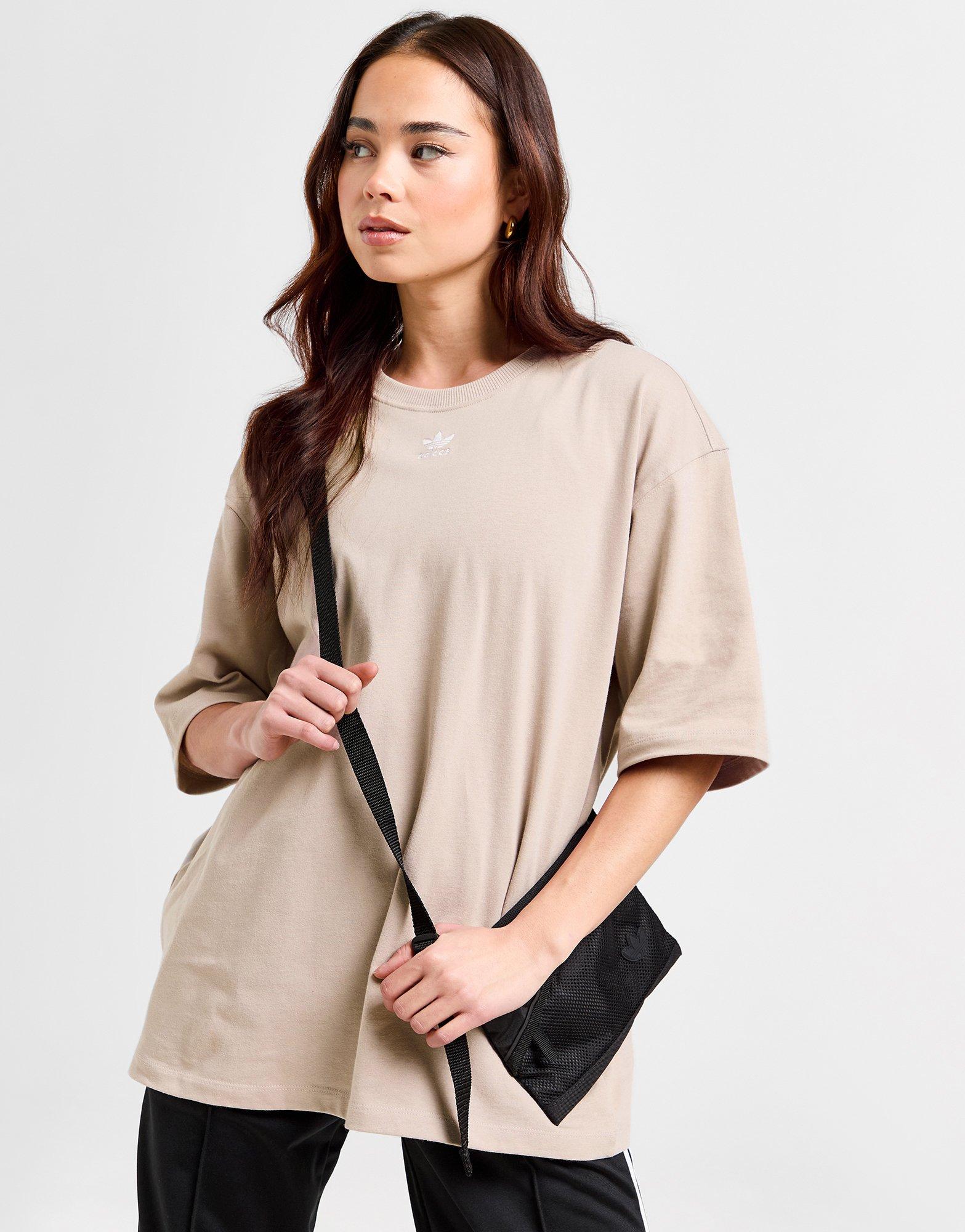 Brown adidas Originals Essential Boyfriend TShirt JD Sports Global