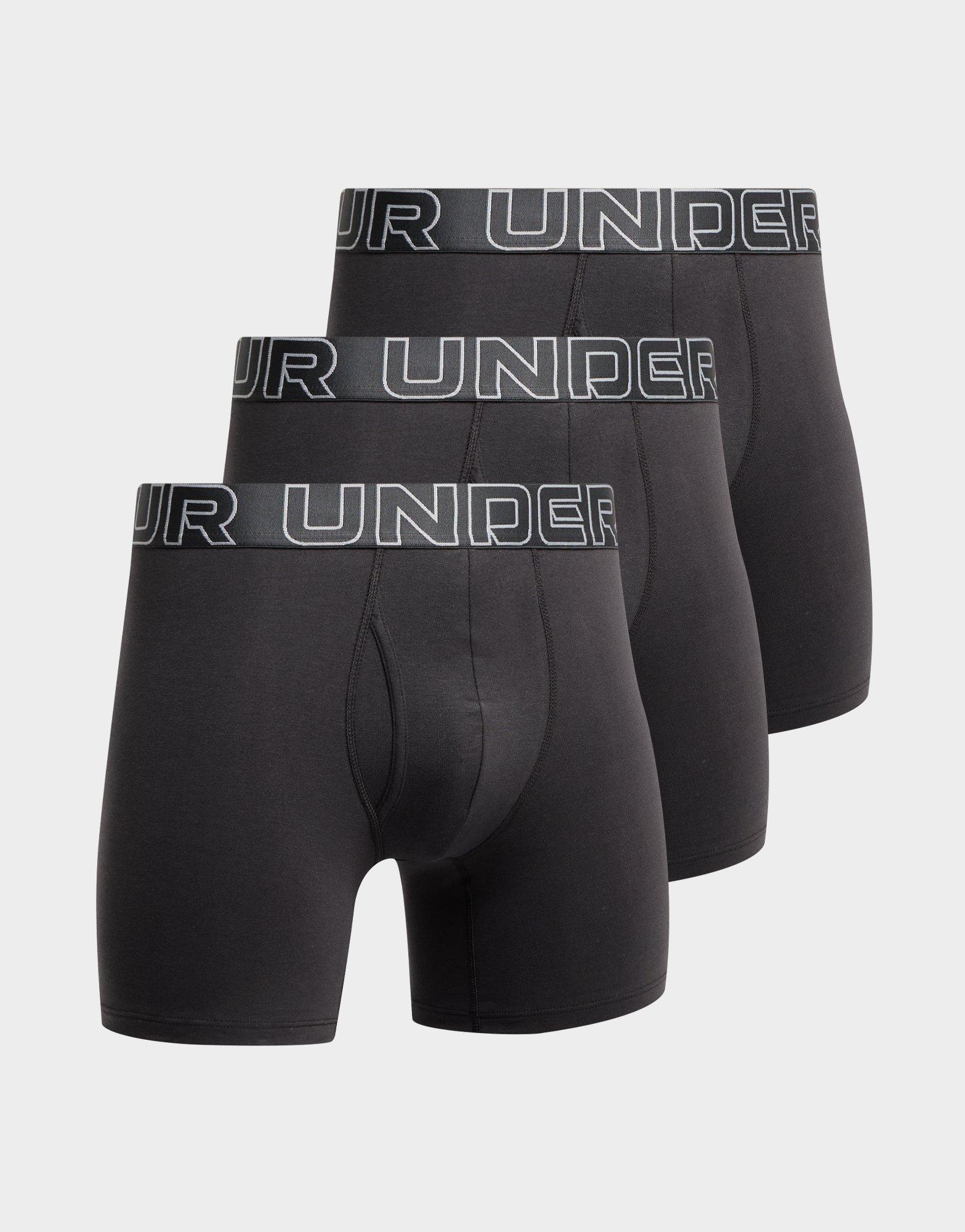 Black Under Armour 3Pack Boxers JD Sports UK
