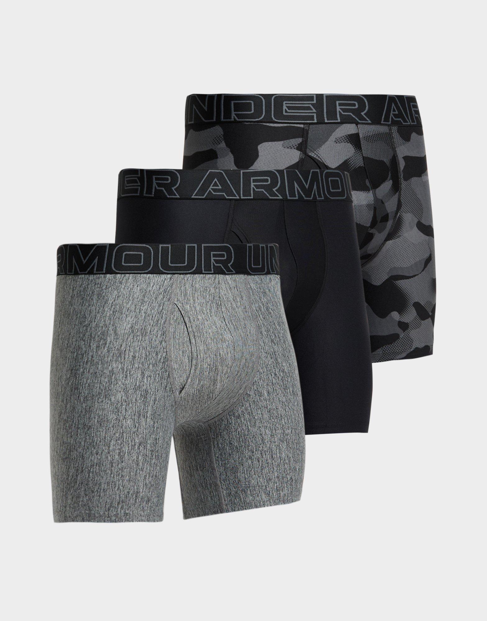 Grey Under Armour 3Pack Boxers JD Sports UK
