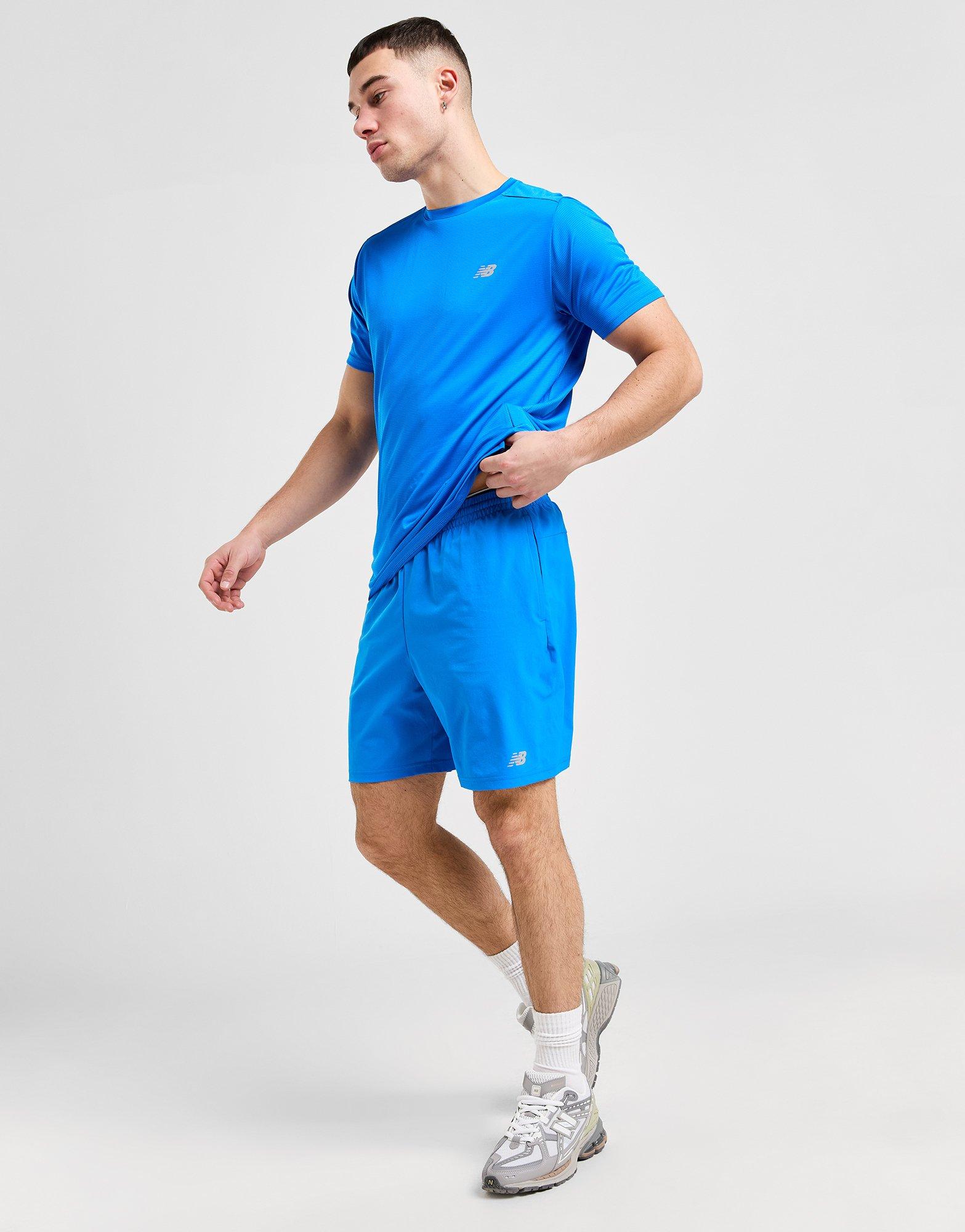 Blue New Balance Essential Running Shorts JD Sports UK