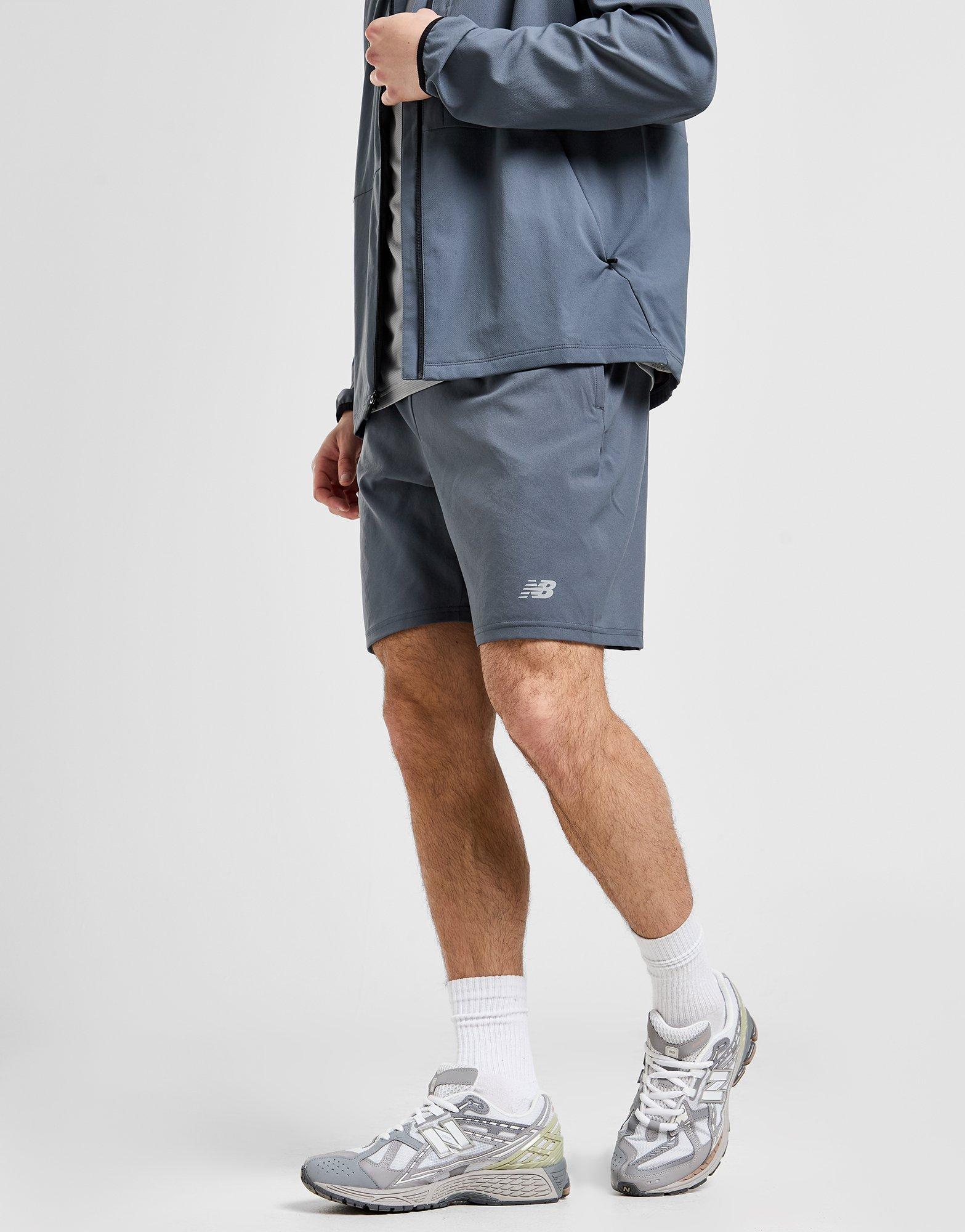 Grey New Balance Essential Running Shorts JD Sports UK