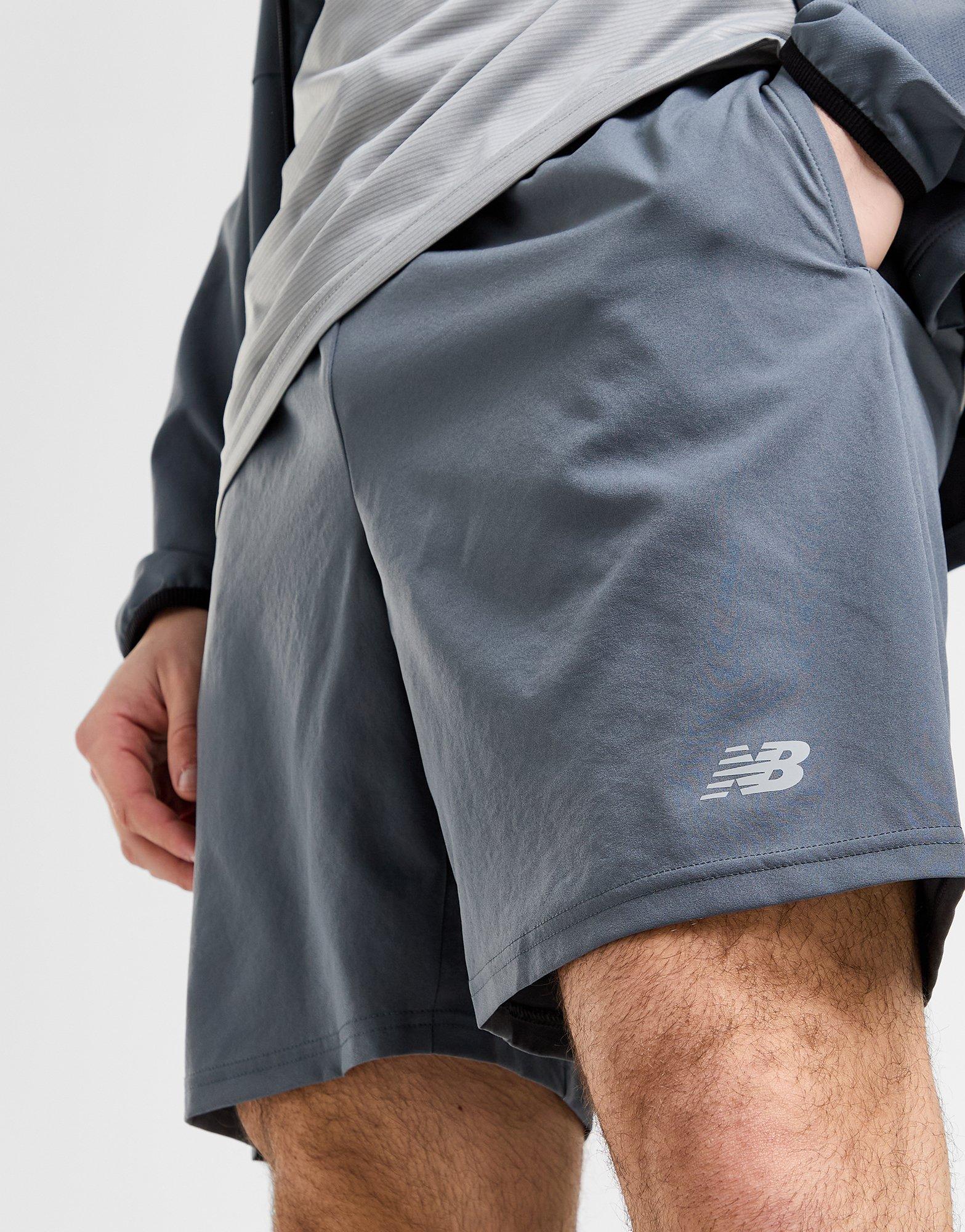 Grey New Balance Essential Running Shorts JD Sports UK