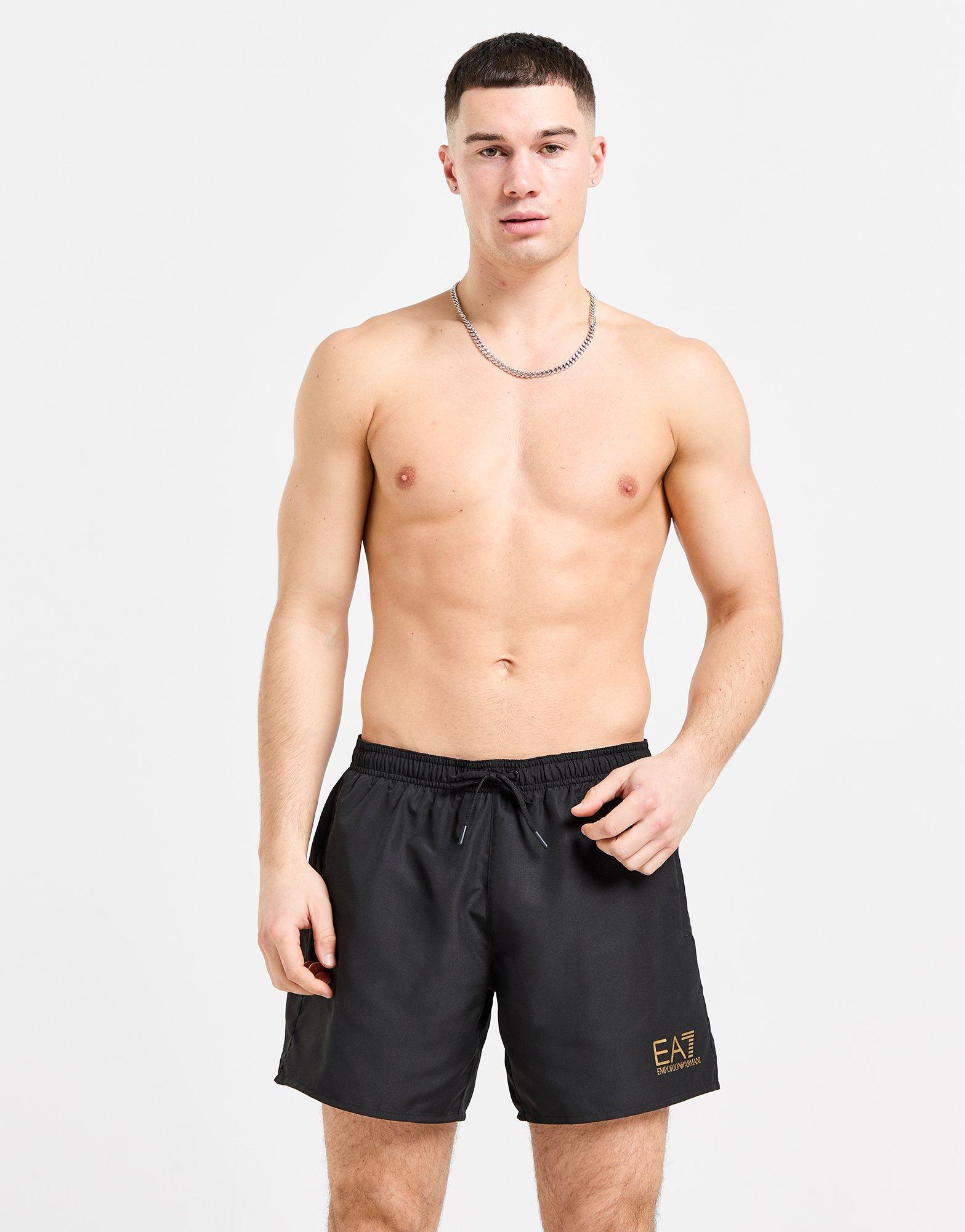 Black Emporio Armani EA7 Small Logo Swim Shorts JD Sports NZ