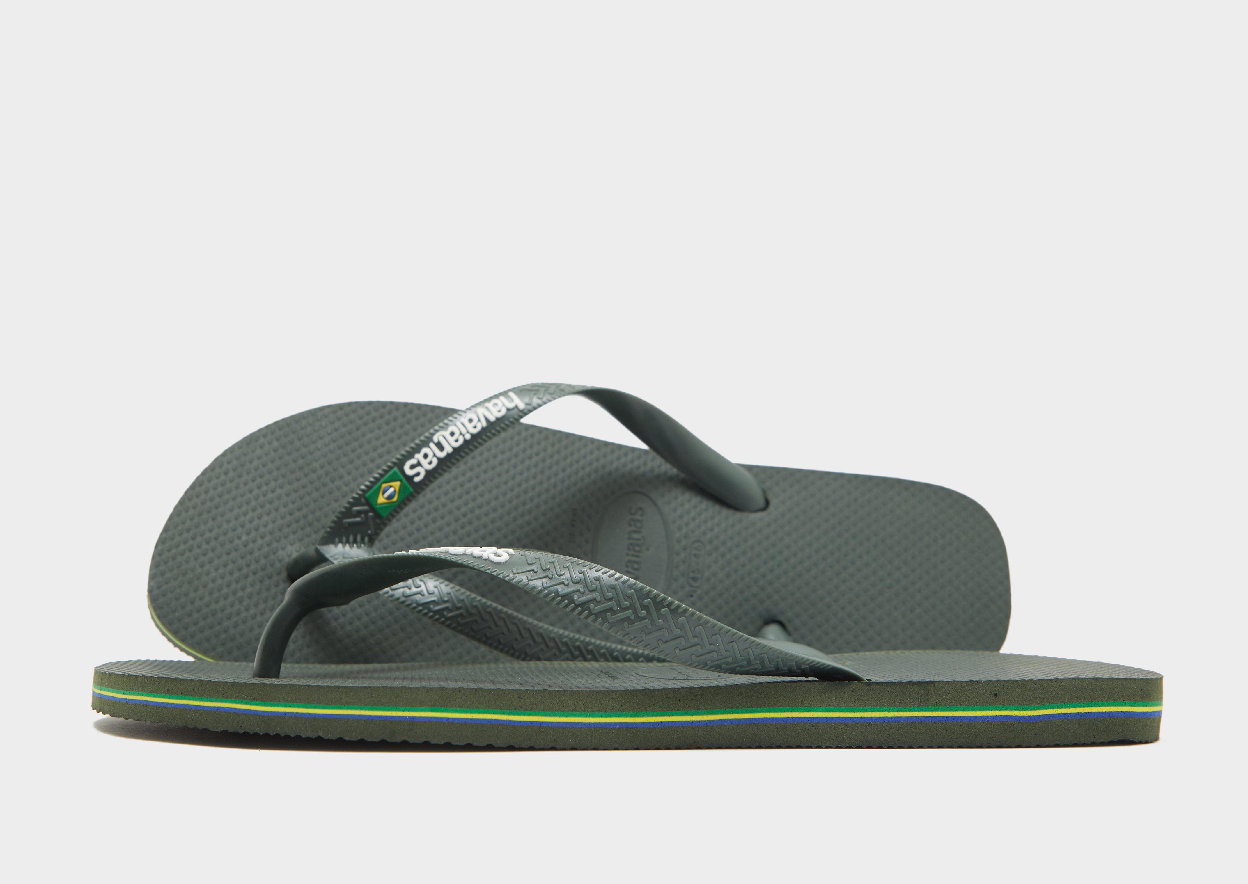 Green Havaianas Brazil Logo Flip Flops JD Sports Ireland