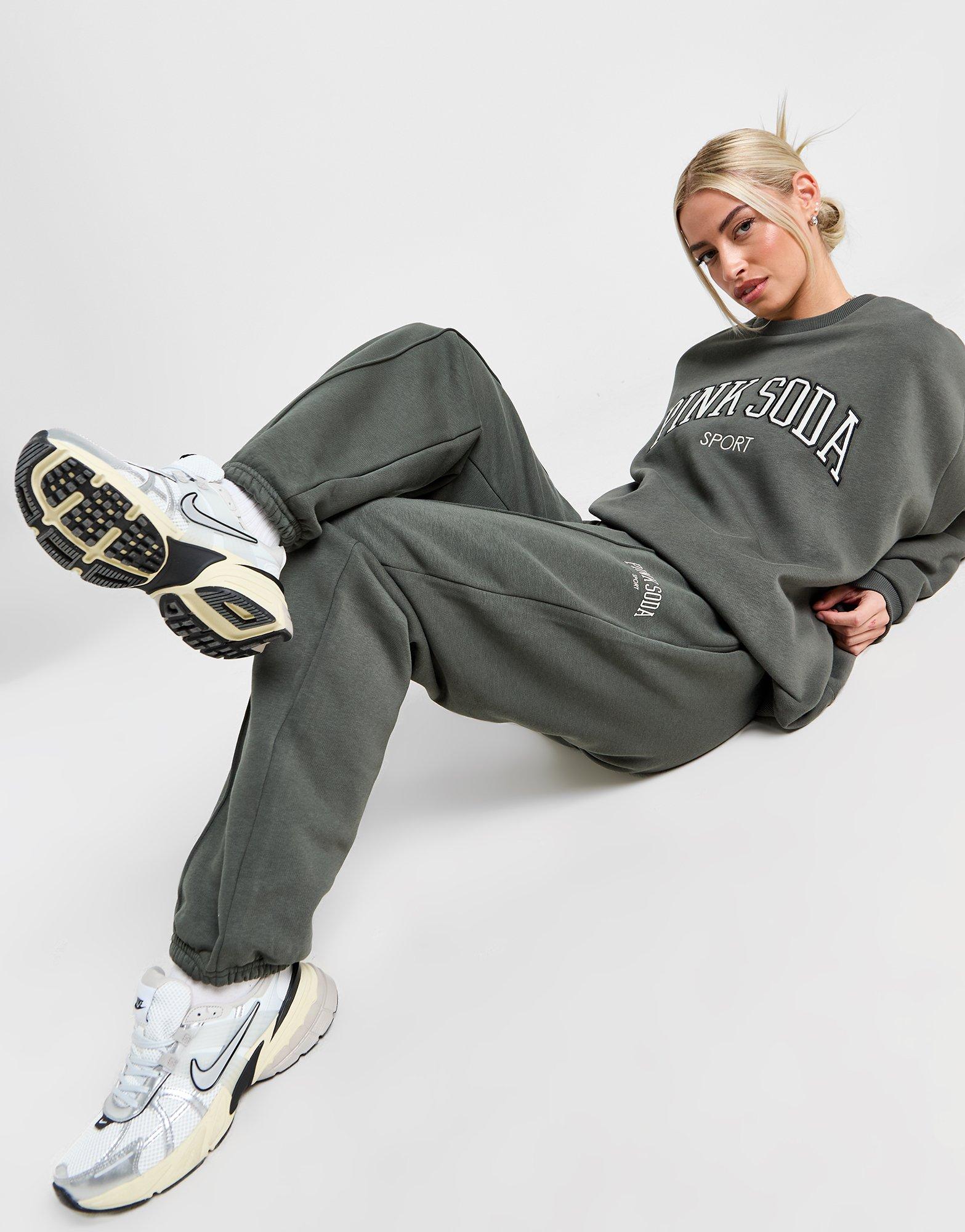 Grey Pink Soda Sport Liberty Joggers JD Sports NZ