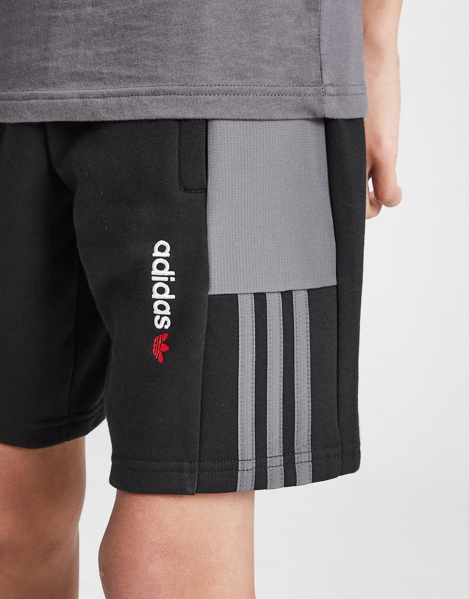Black adidas Originals Itasca Colour Block Shorts Junior JD Sports UK