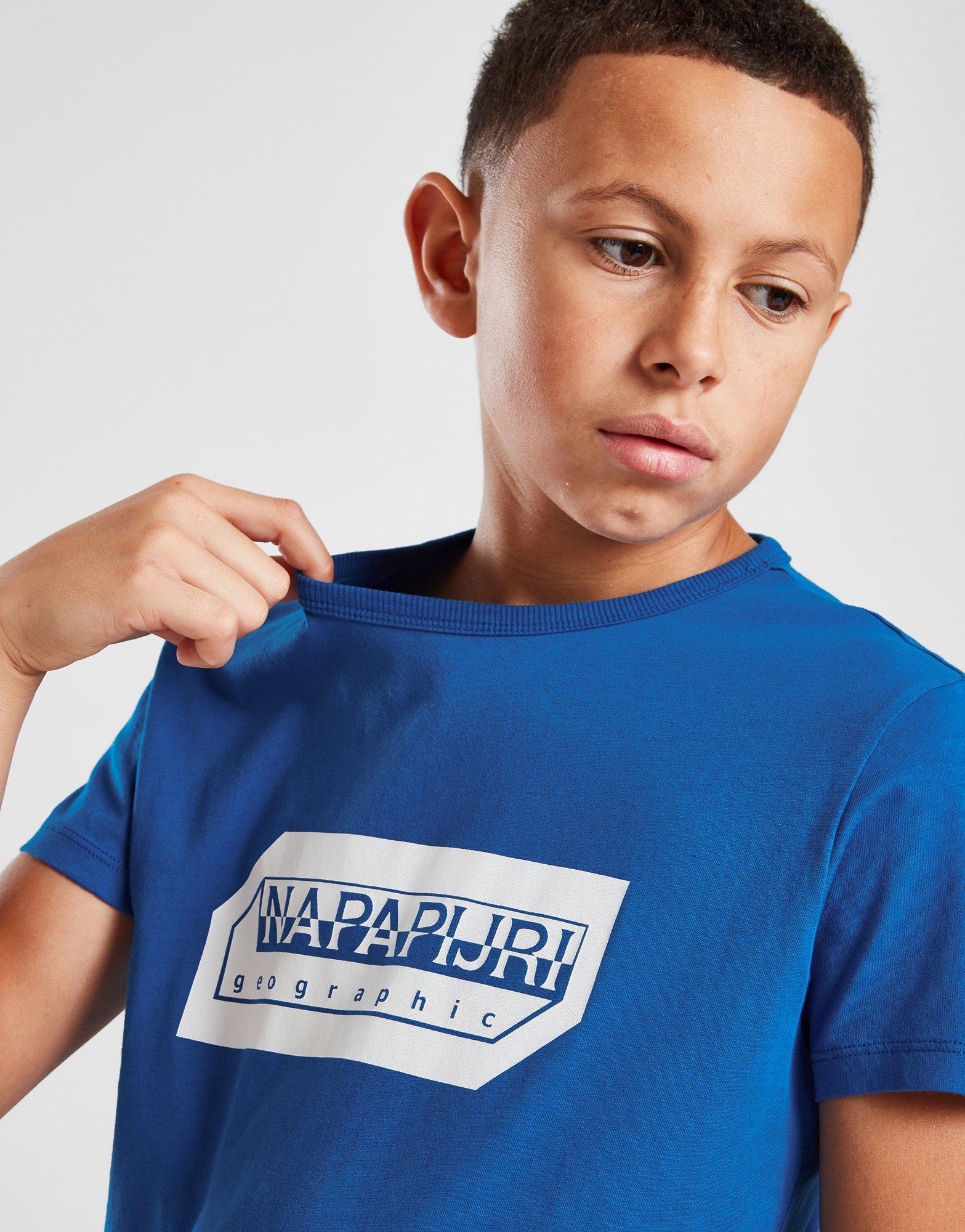 Blue Napapijri Logo TShirt Junior JD Sports NZ
