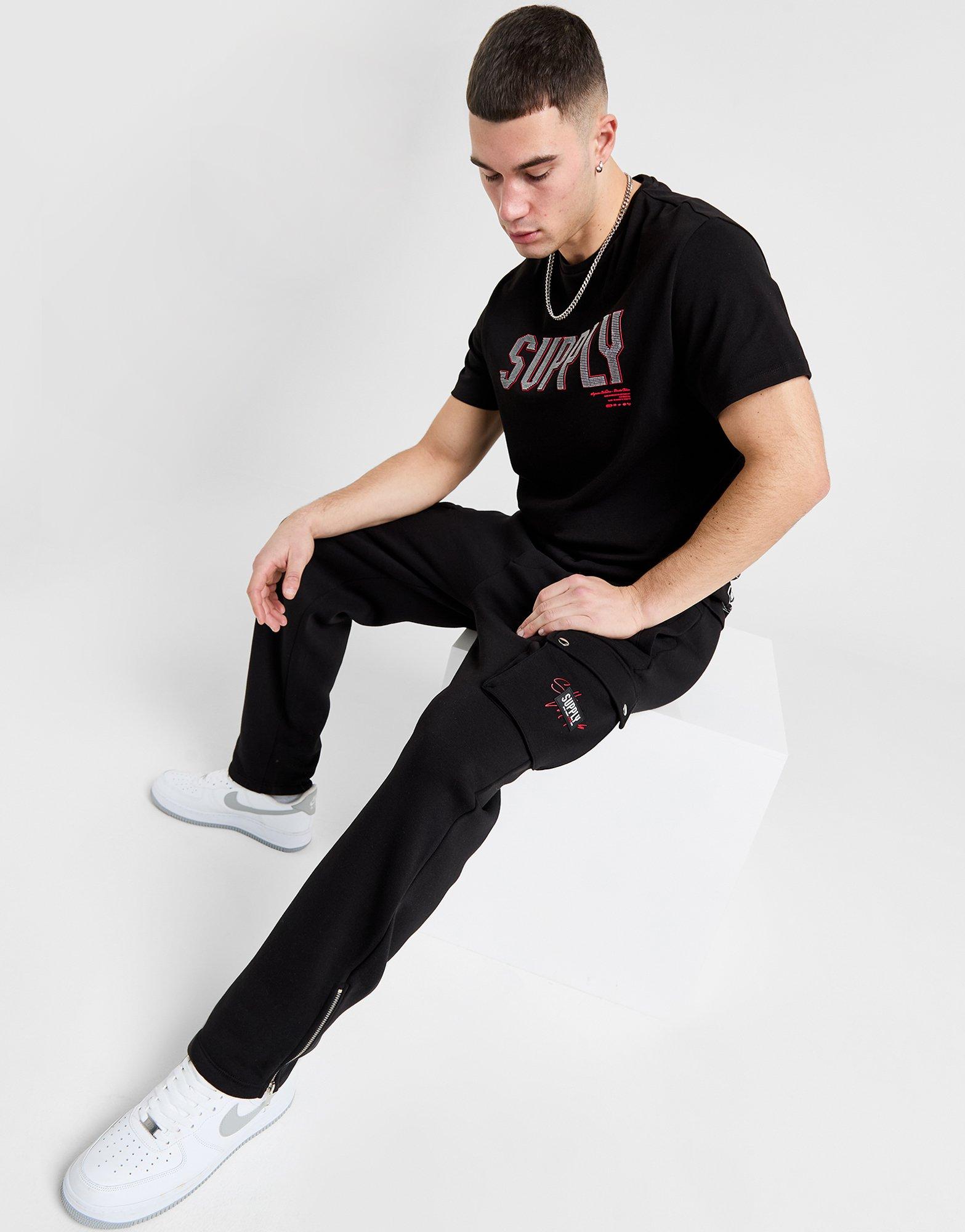 Black Supply & Demand Splitter Cargo Pants JD Sports NZ