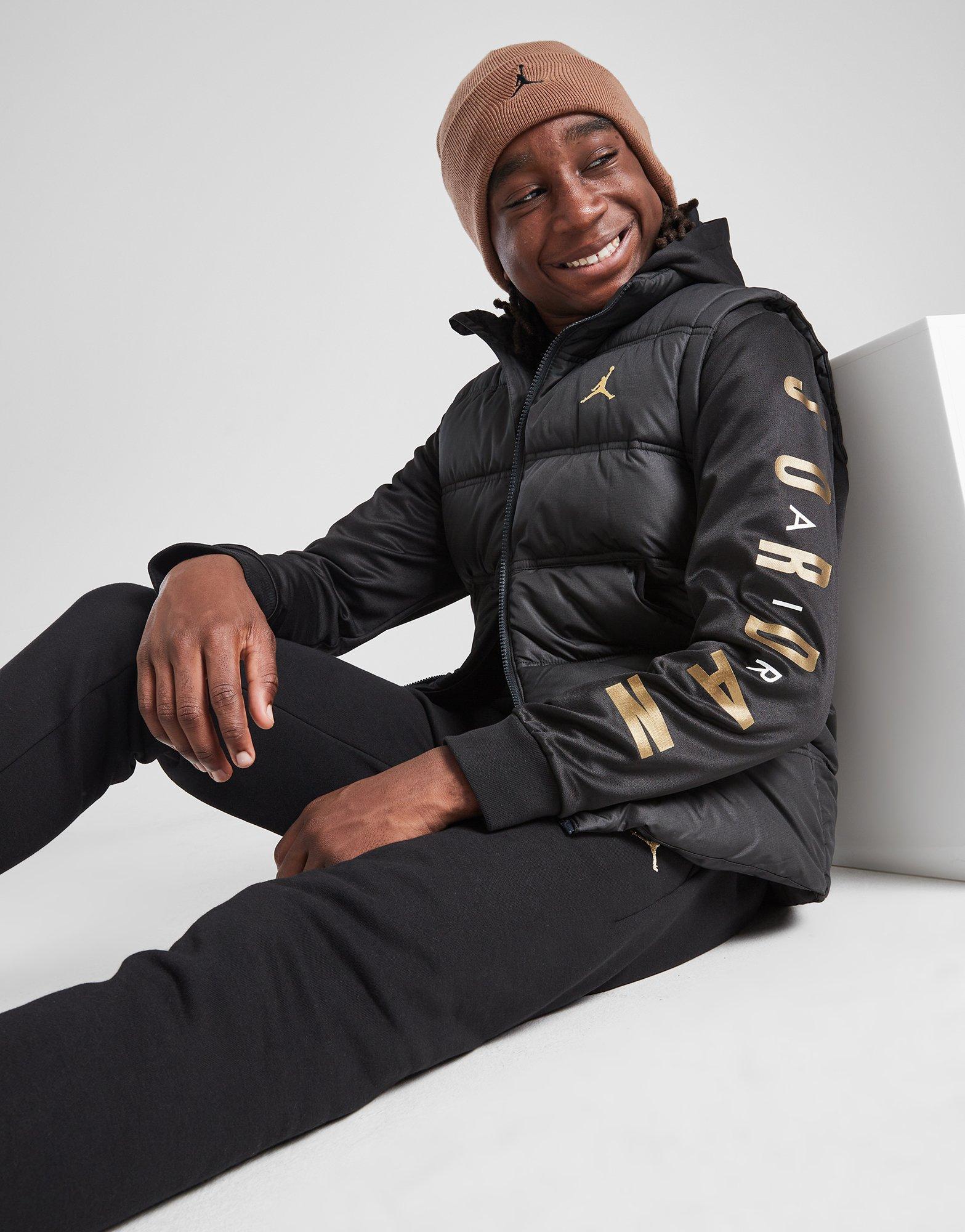 Black Jordan Jumpman 2In1 Gilet/Fleece Jacket Junior JD Sports UK