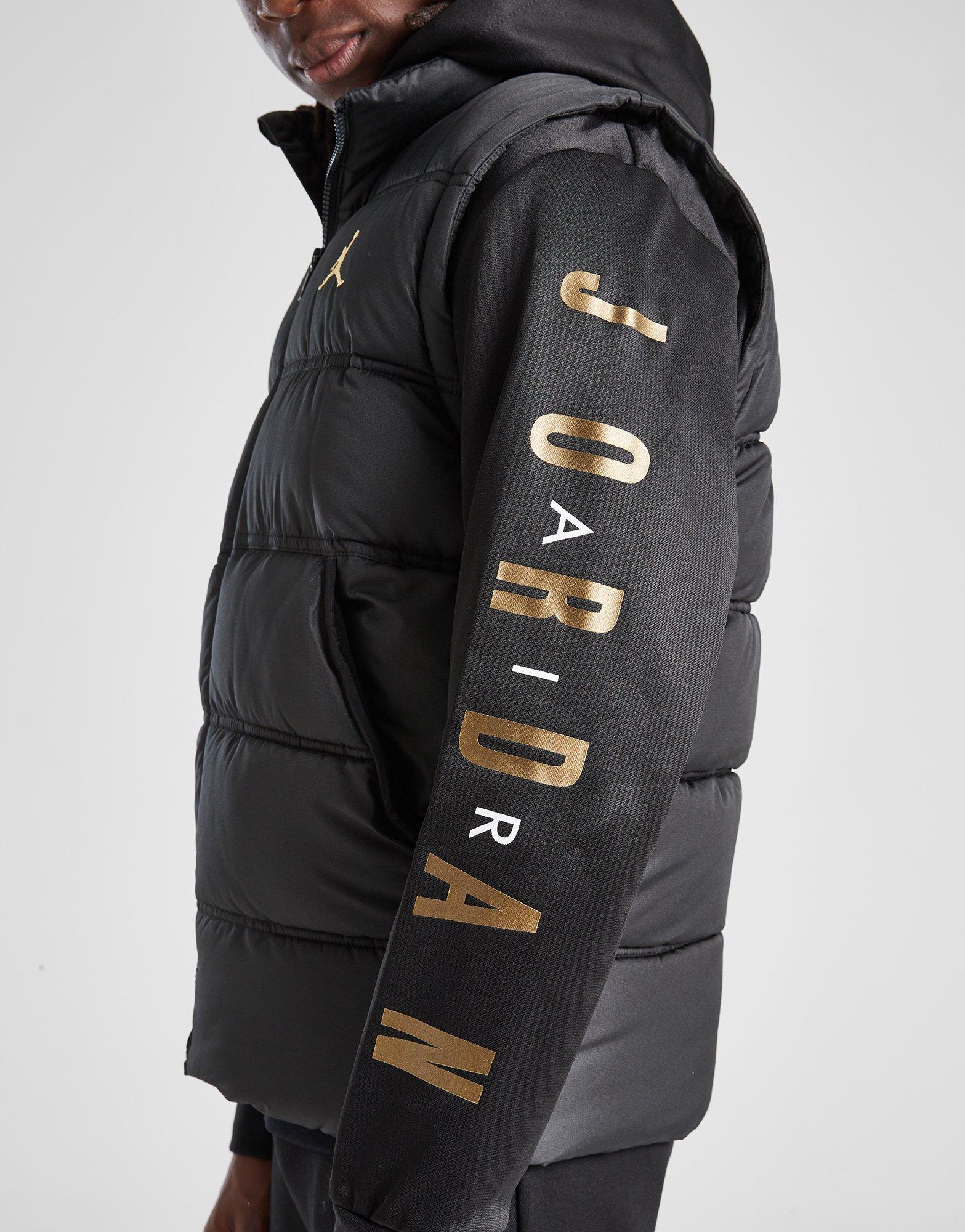 Black Jordan Jumpman 2In1 Gilet/Fleece Jacket Junior JD Sports UK