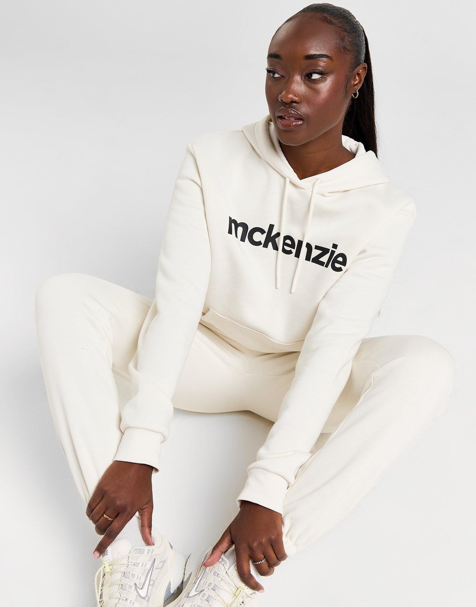 White McKenzie Large Logo Overhead Hoodie JD Sports