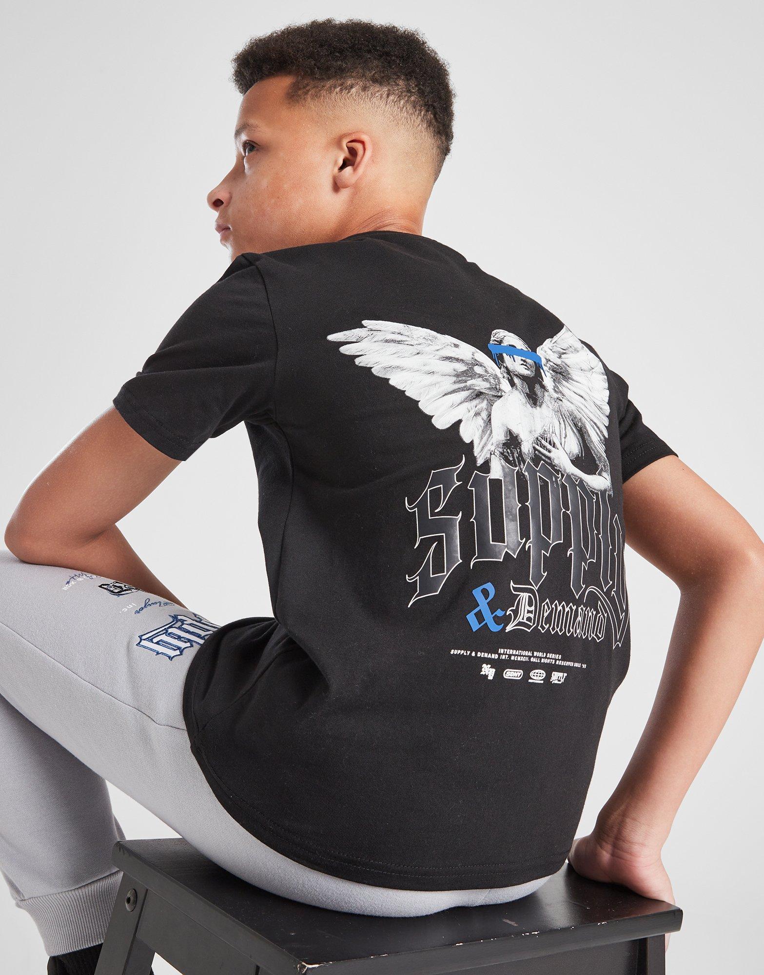 Black Supply & Demand Argon TShirt Junior JD Sports UK