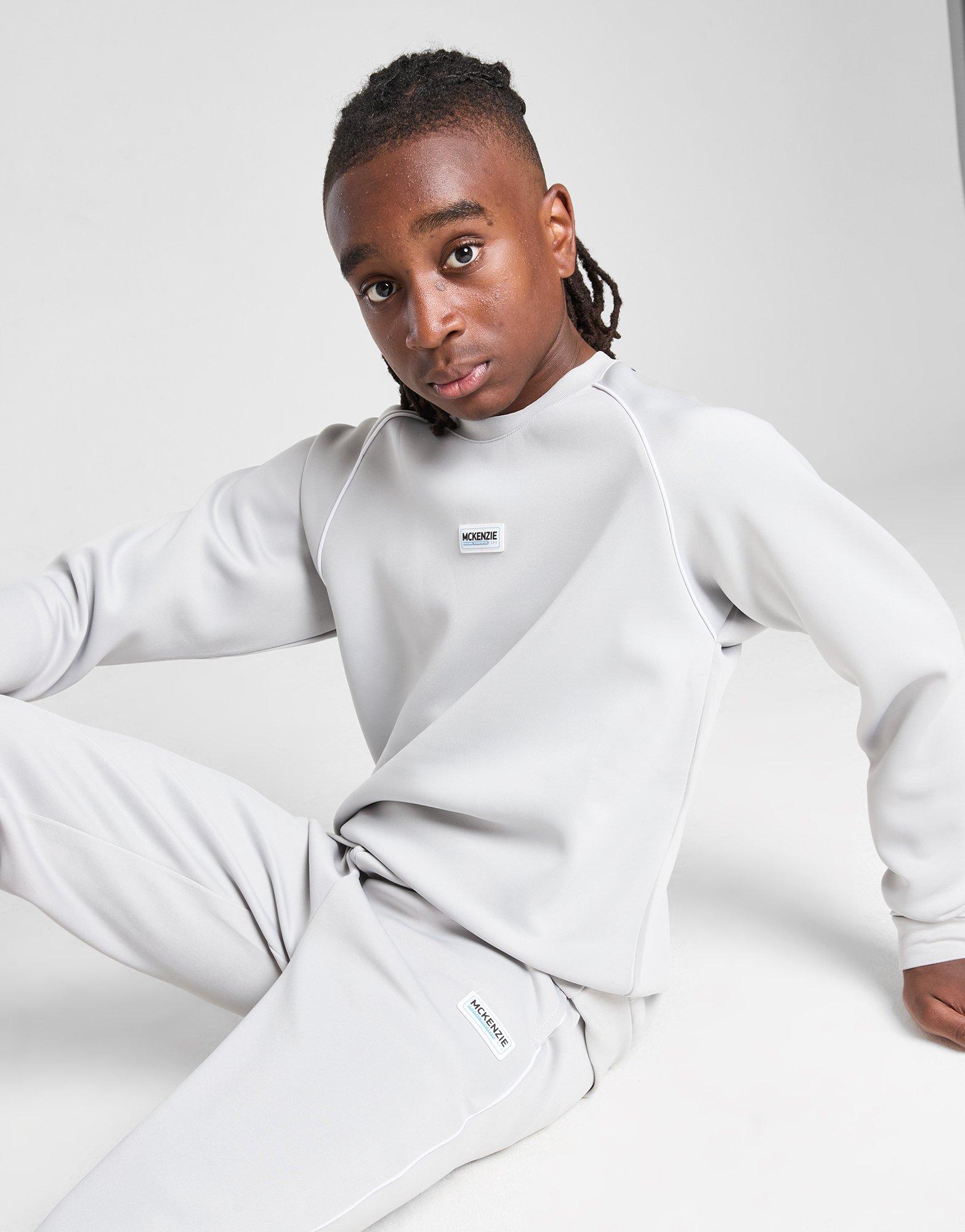 Grey McKenzie Tital Crew Tracksuit Junior JD Sports NZ