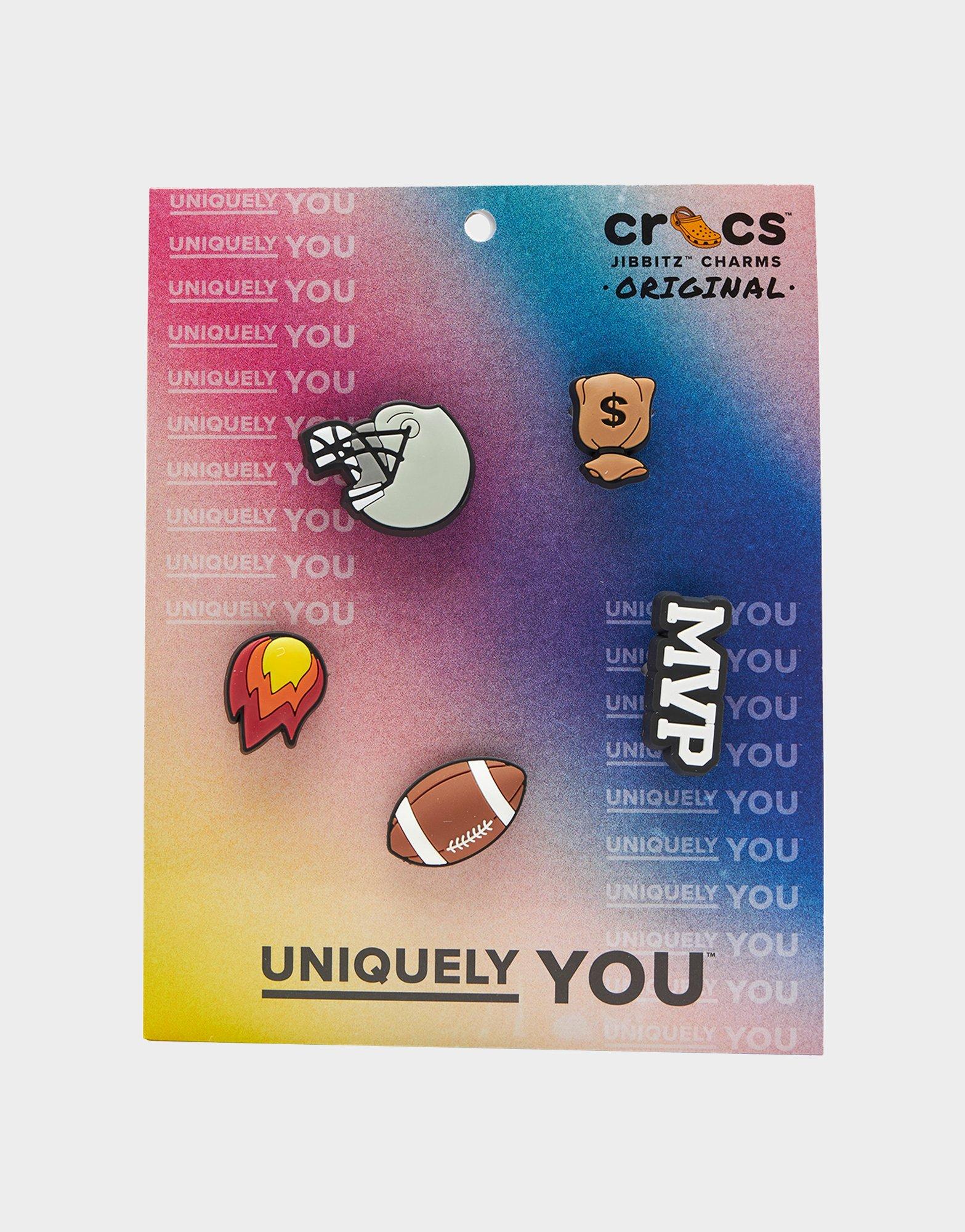 Multi Crocs Jibbitz Charms 'Football Star' 5 Pack JD Sports