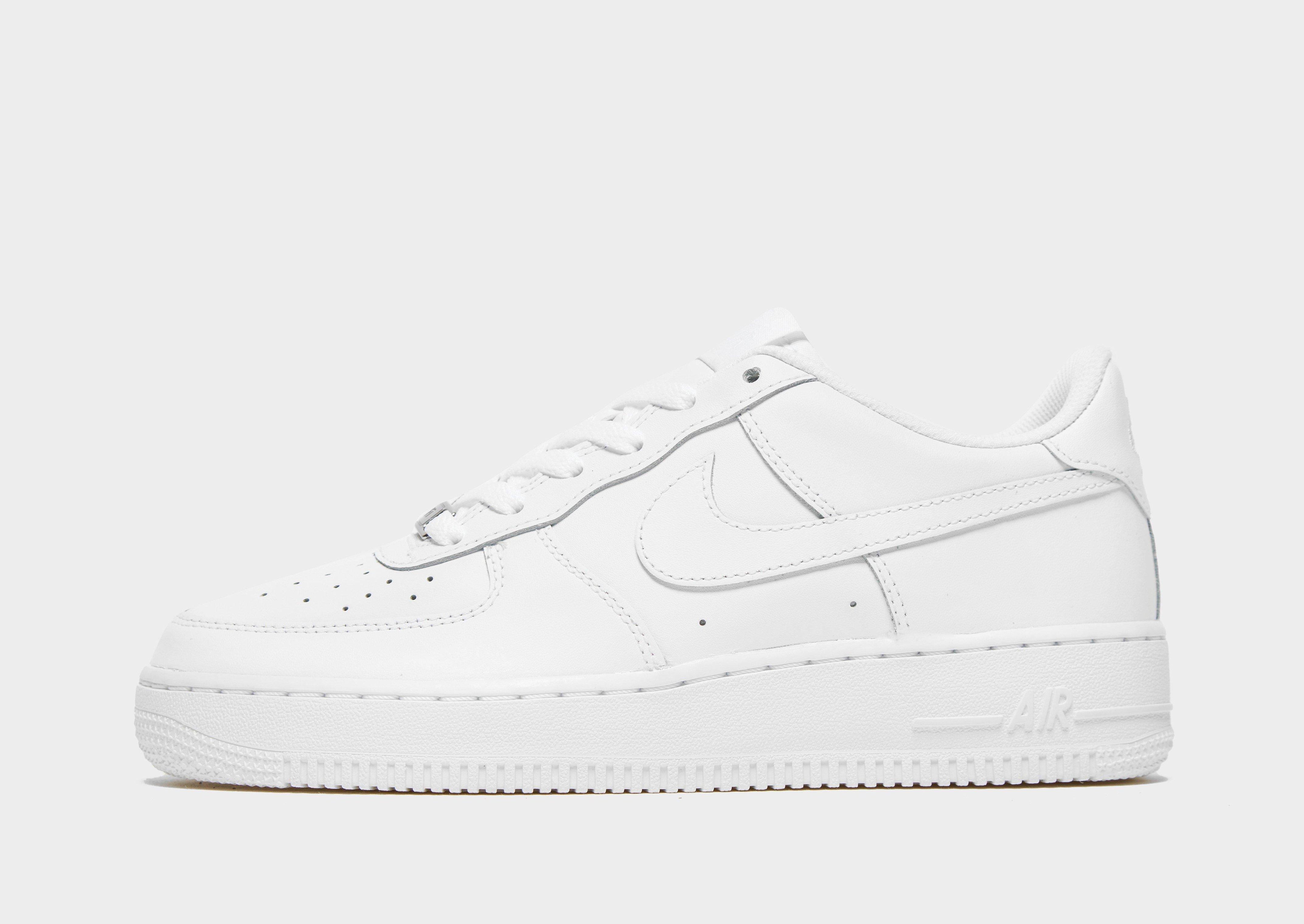 White Nike Air Force 1 LE Junior's JD Sports