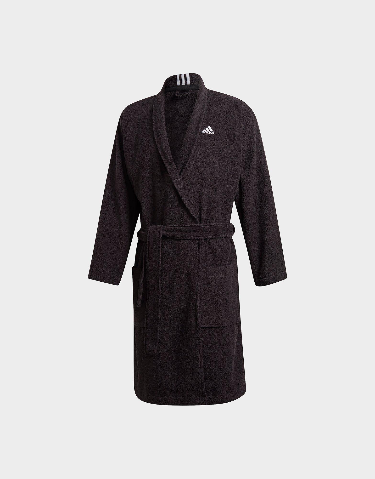 Black adidas Cotton Bathrobe JD Sports UK