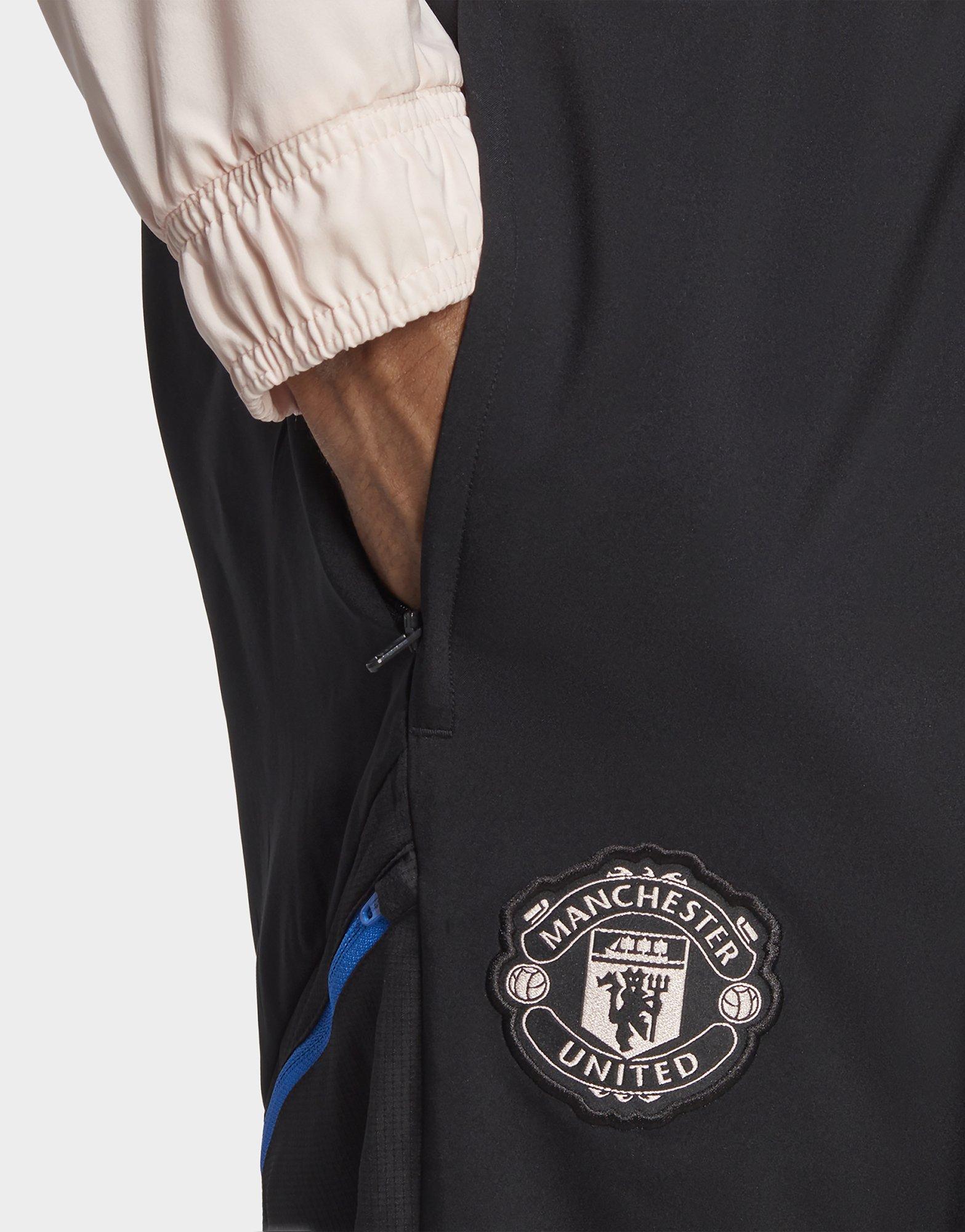 Black adidas Manchester United Presentation Tracksuit Bottoms JD