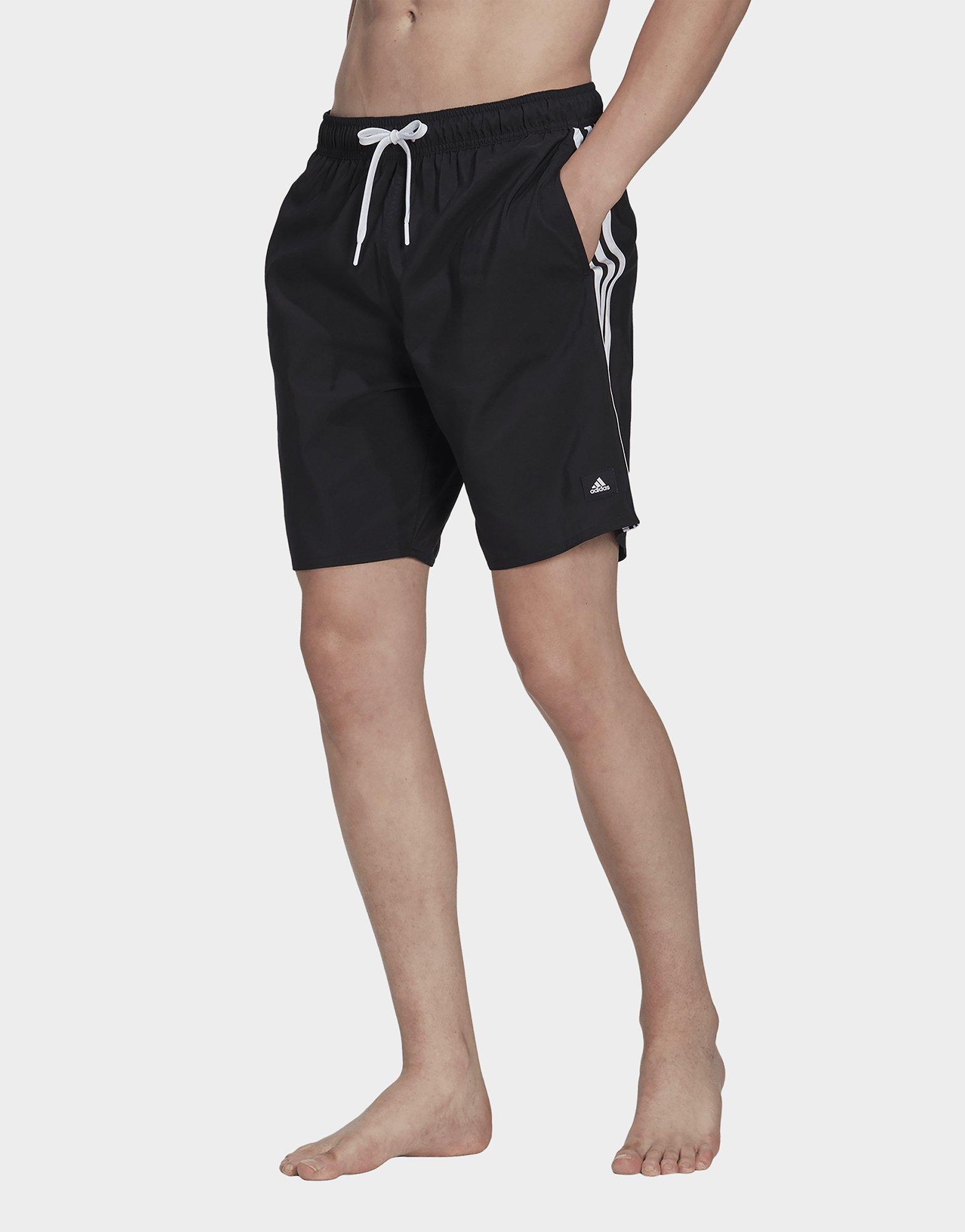 Black adidas 3Stripes CLX Swim Shorts JD Sports UK