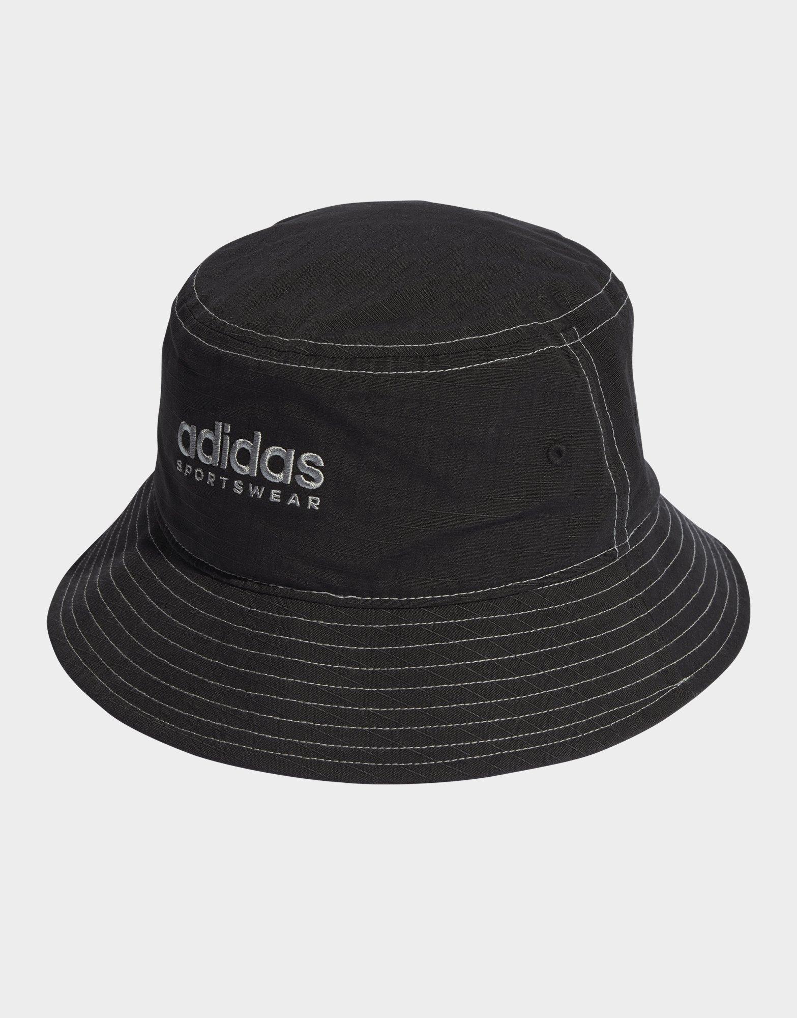 Black adidas Classic Cotton Bucket Hat JD Sports UK