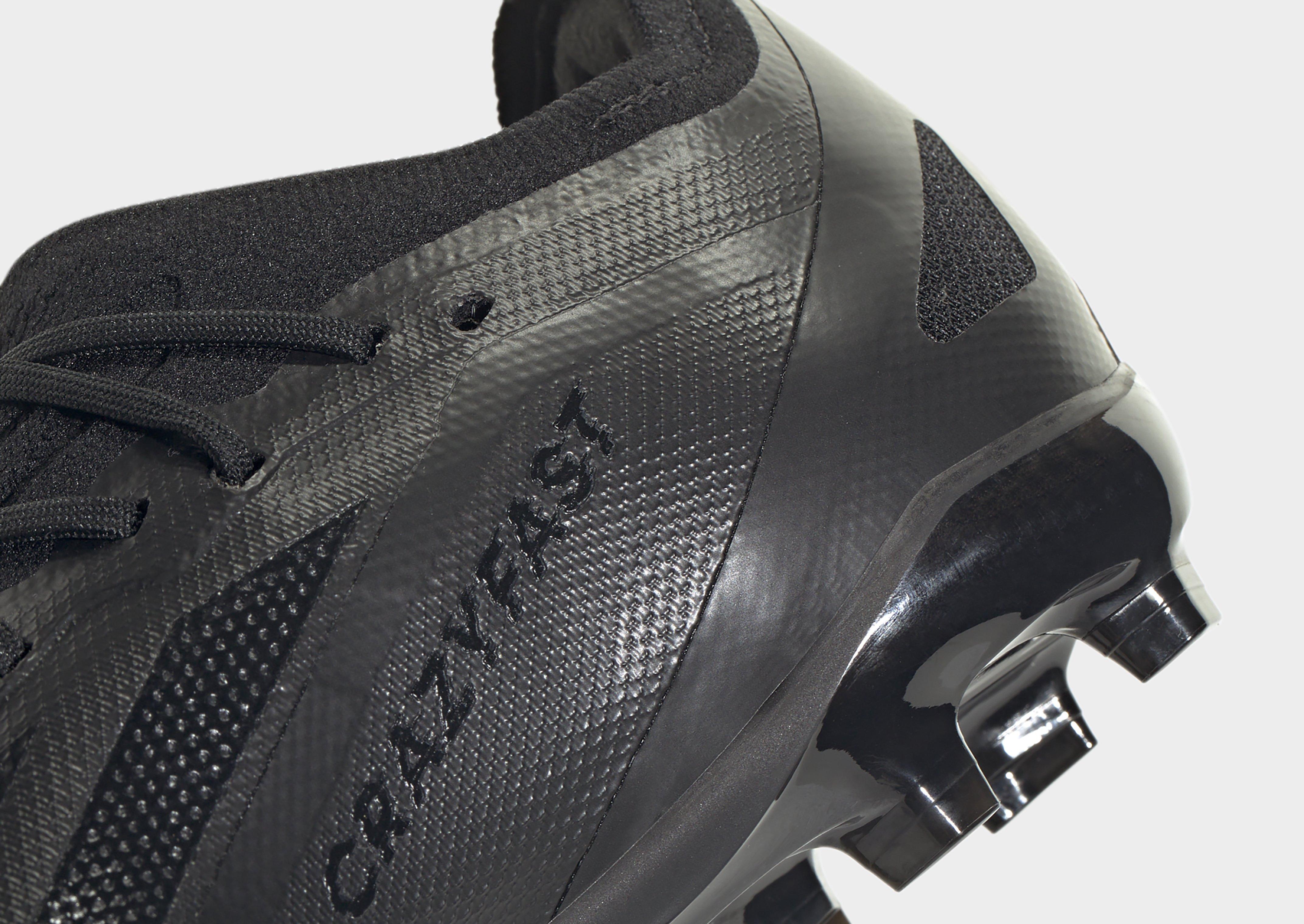 Black adidas X Crazyfast.1 Firm Ground Boots JD Sports UK