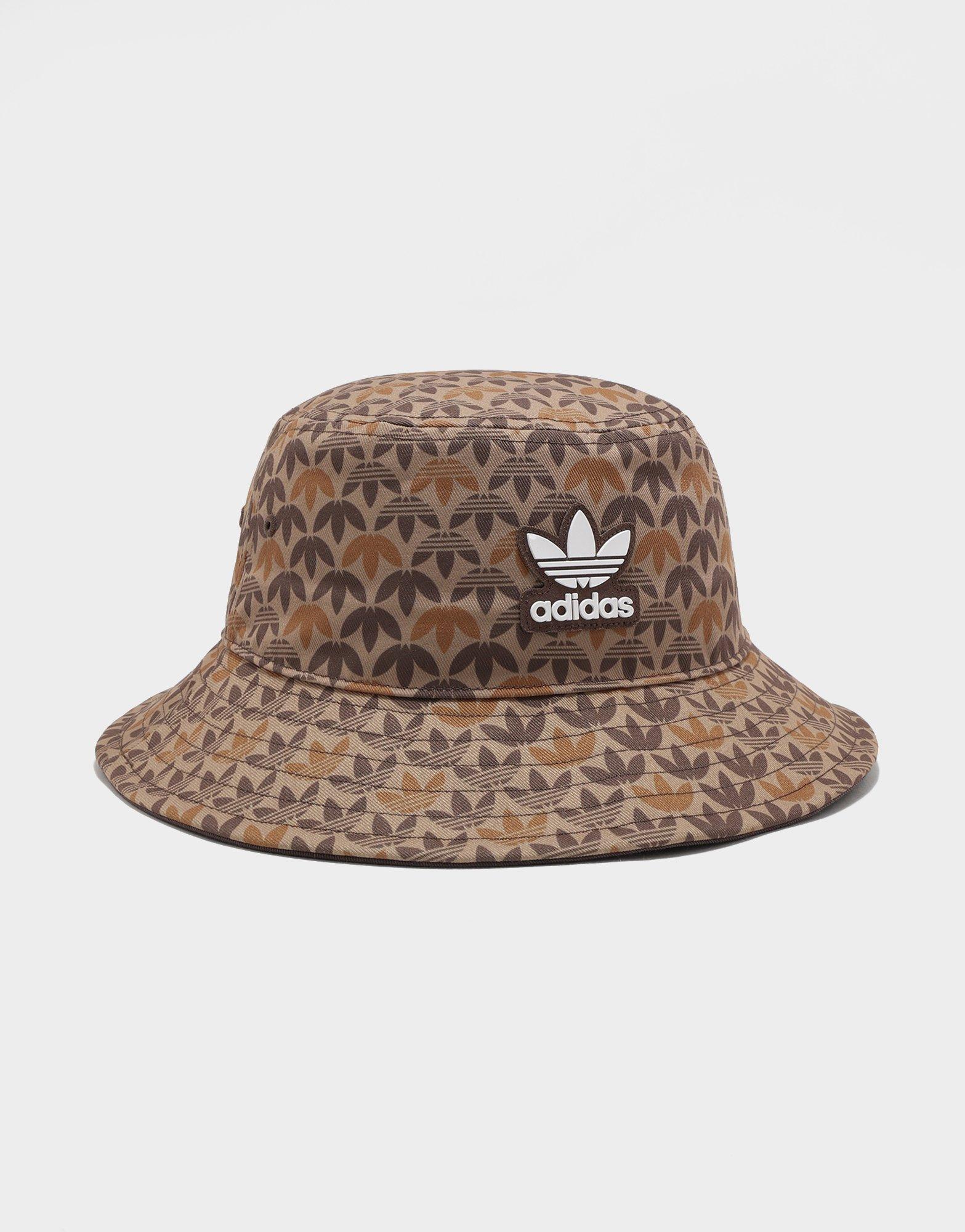 Brown adidas Originals Monogram Bucket Hat JD Sports Malaysia