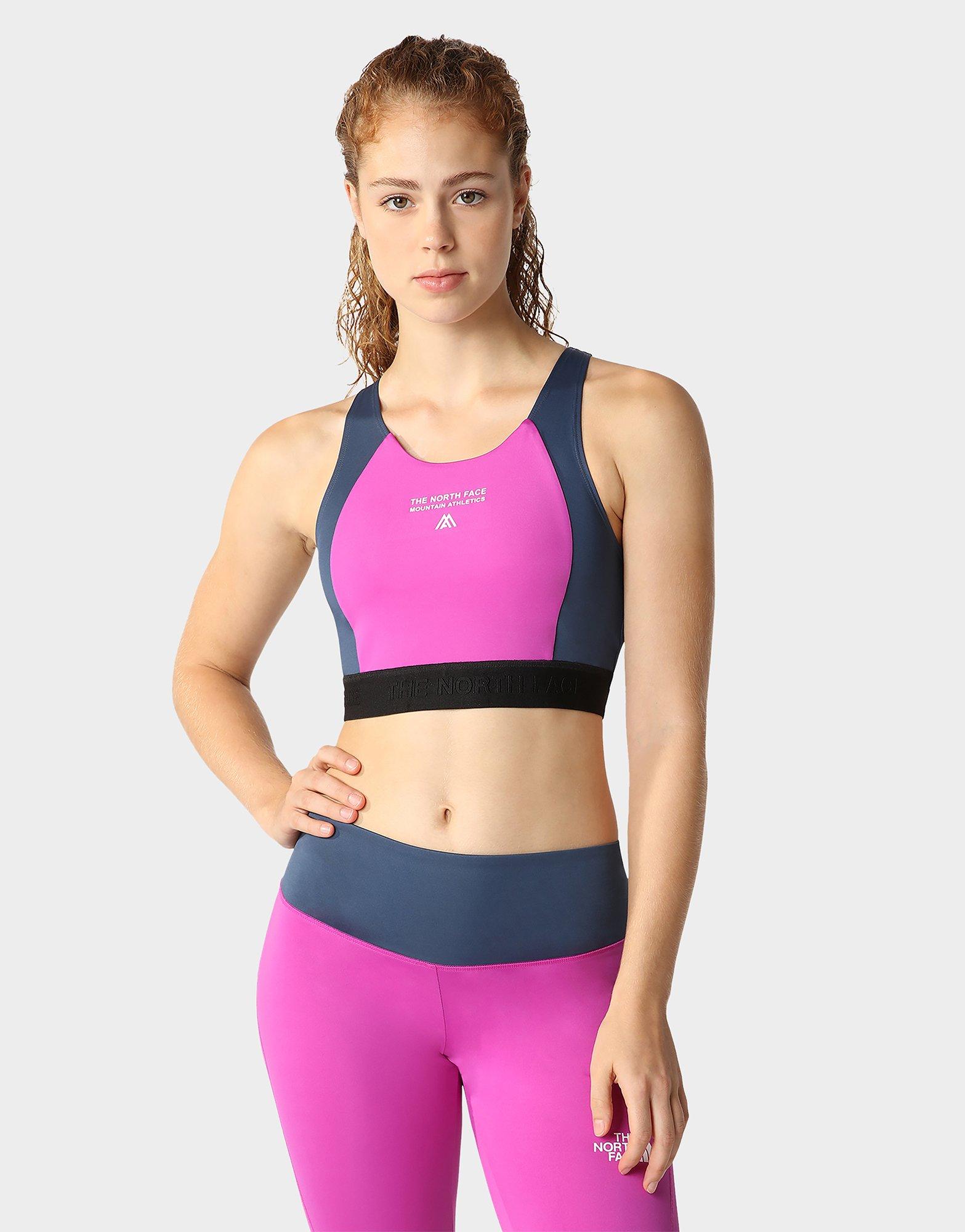 Purple The North Face Mountain Athletics Sports Bra JD Sports UK