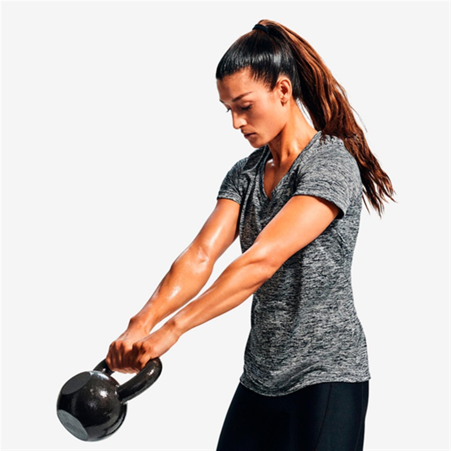 Under Armour Tech Twist Sportshirt Grijs Dames