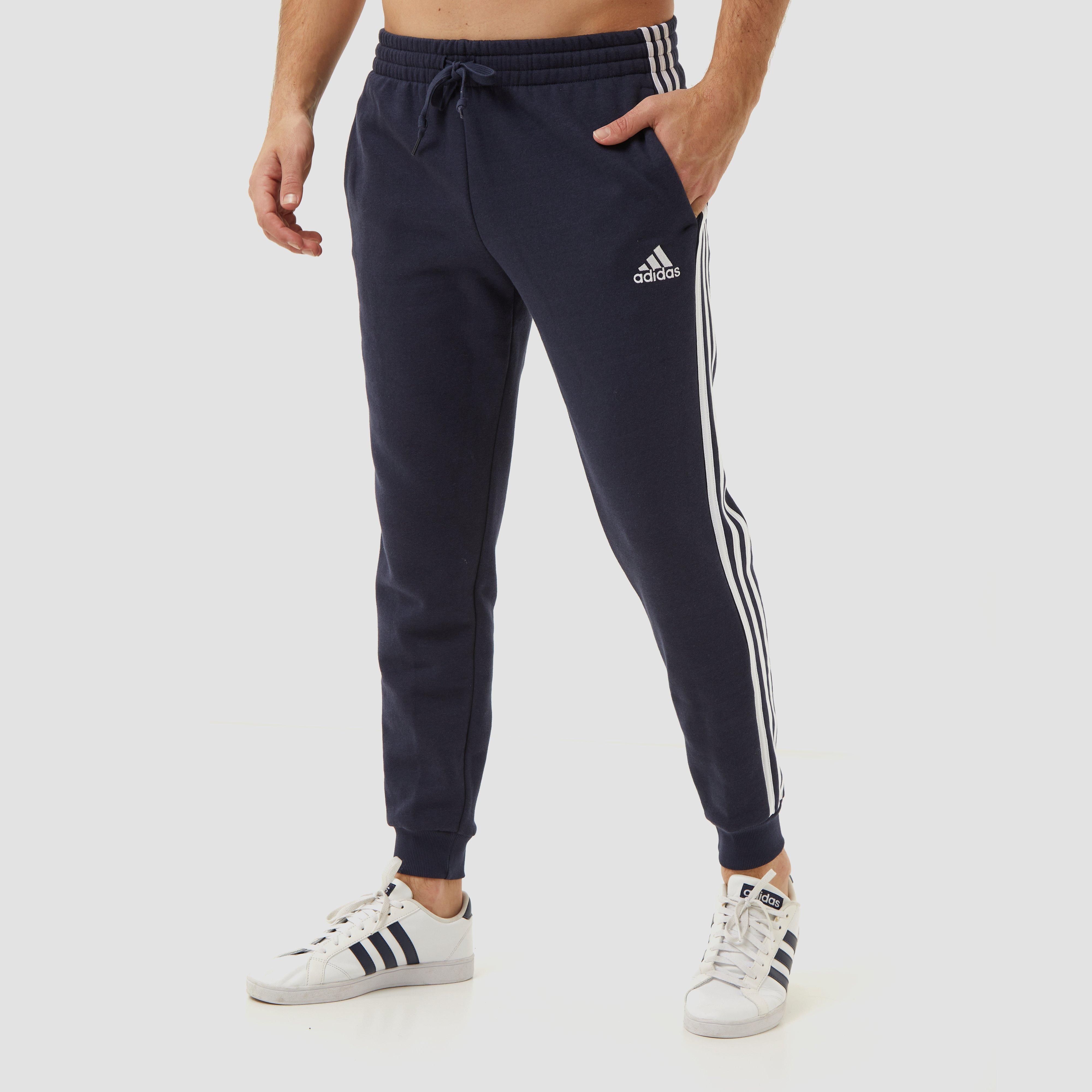 Adidas Performance 3-Stripes Fleece Joggingbroek Blauw Heren