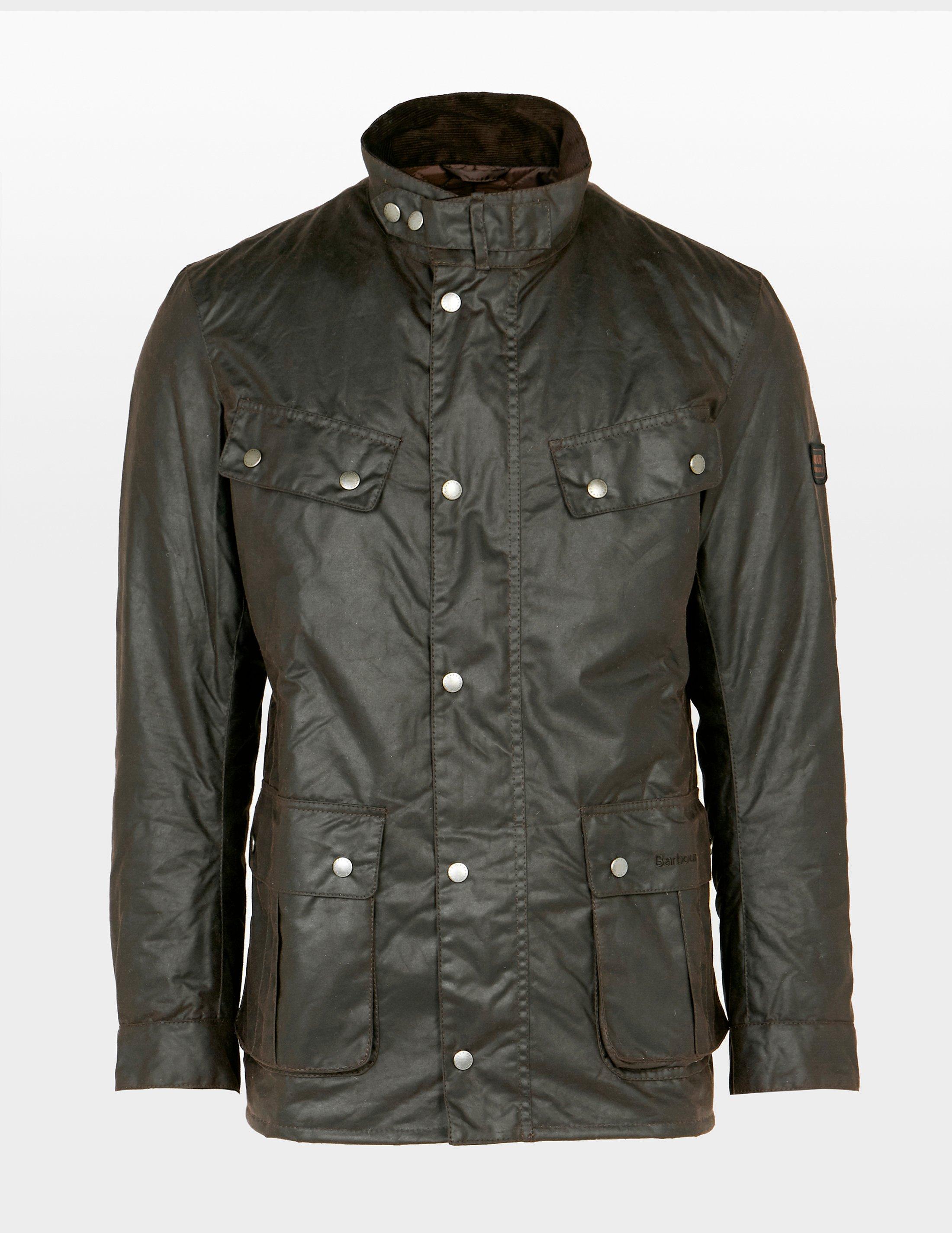 Barbour International Duke Wax Padded Jacket Tessuti