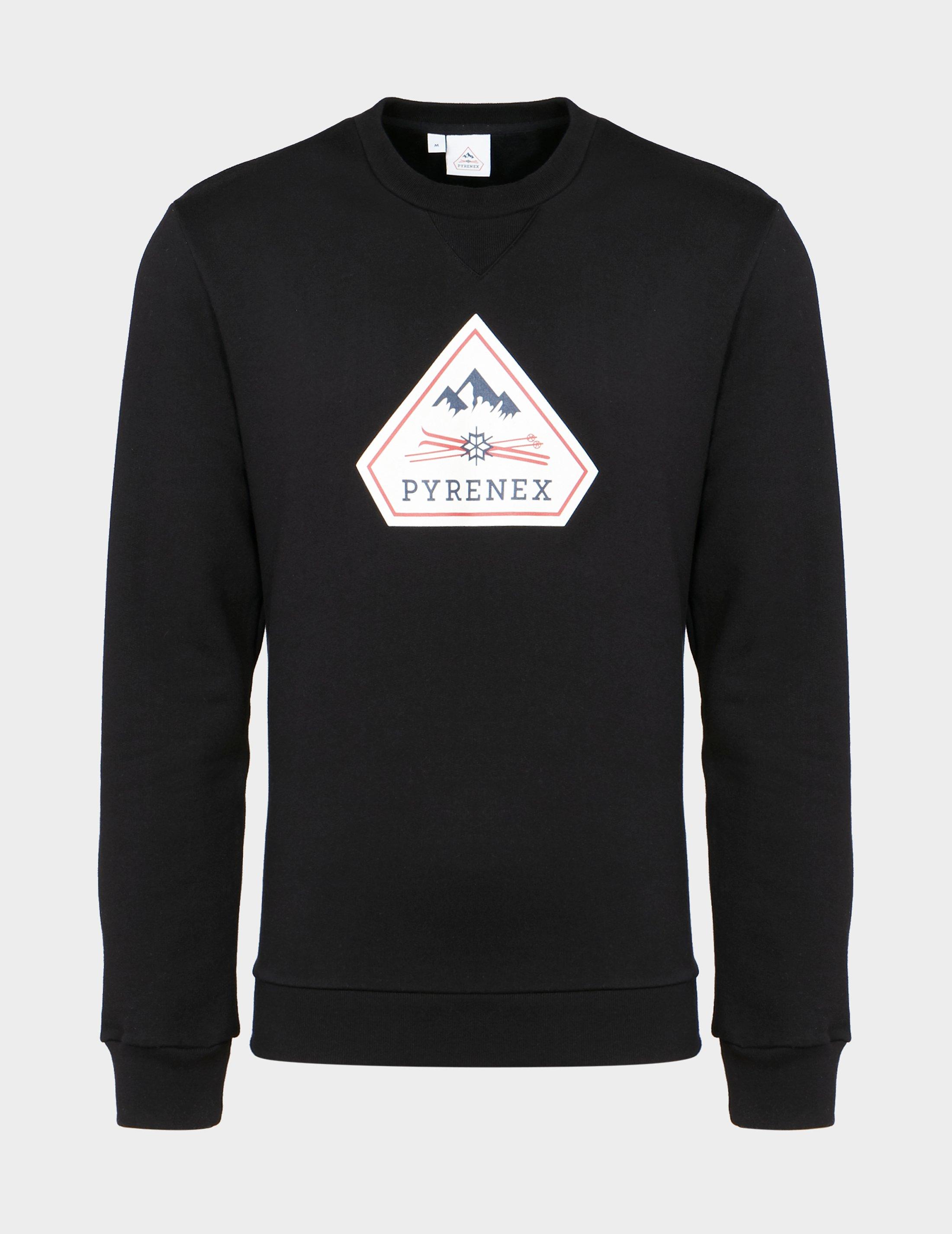 Black Pyrenex Charles Sweatshirt Tessuti