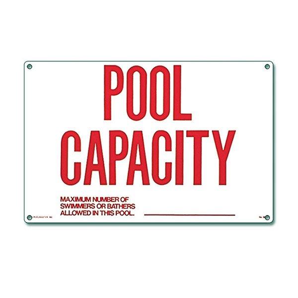 Pool Capacity Sign Pool & Spa Signs In The Swim