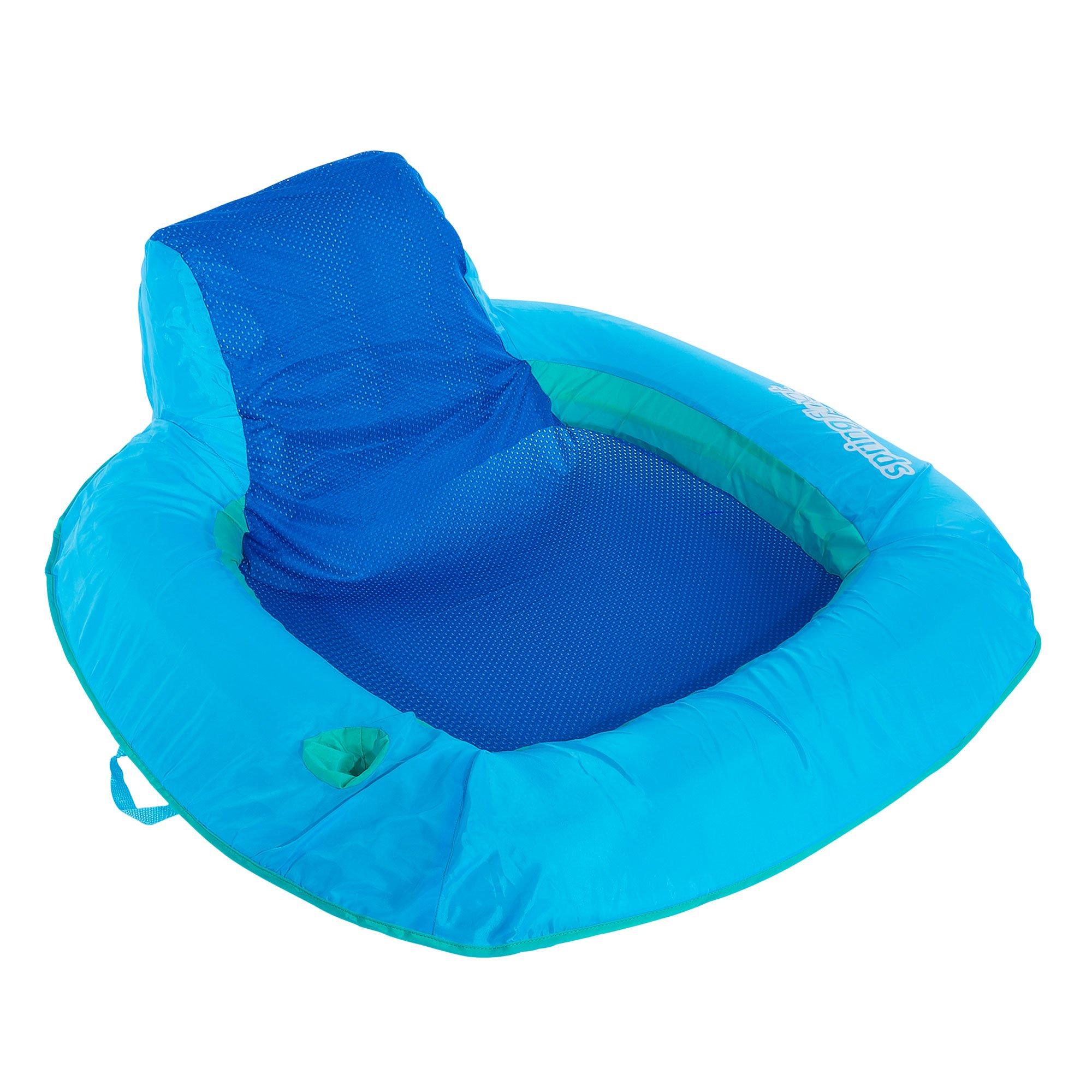 Swimways Spring Float SunSeat Floating Pool Chair, Blue In The Swim