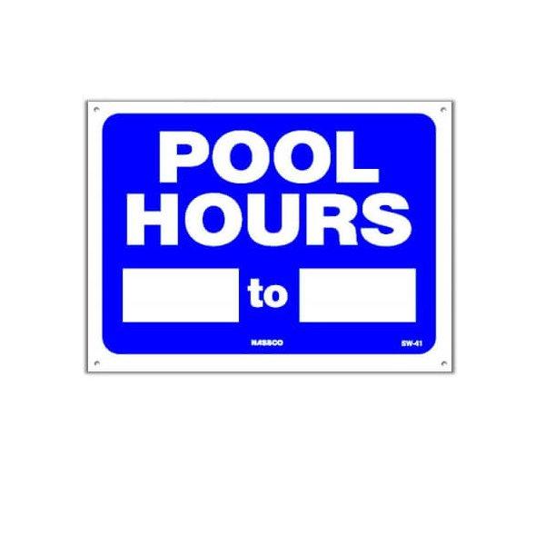 Swimming POOL HOURS Sign Fillin your Hours In The Swim