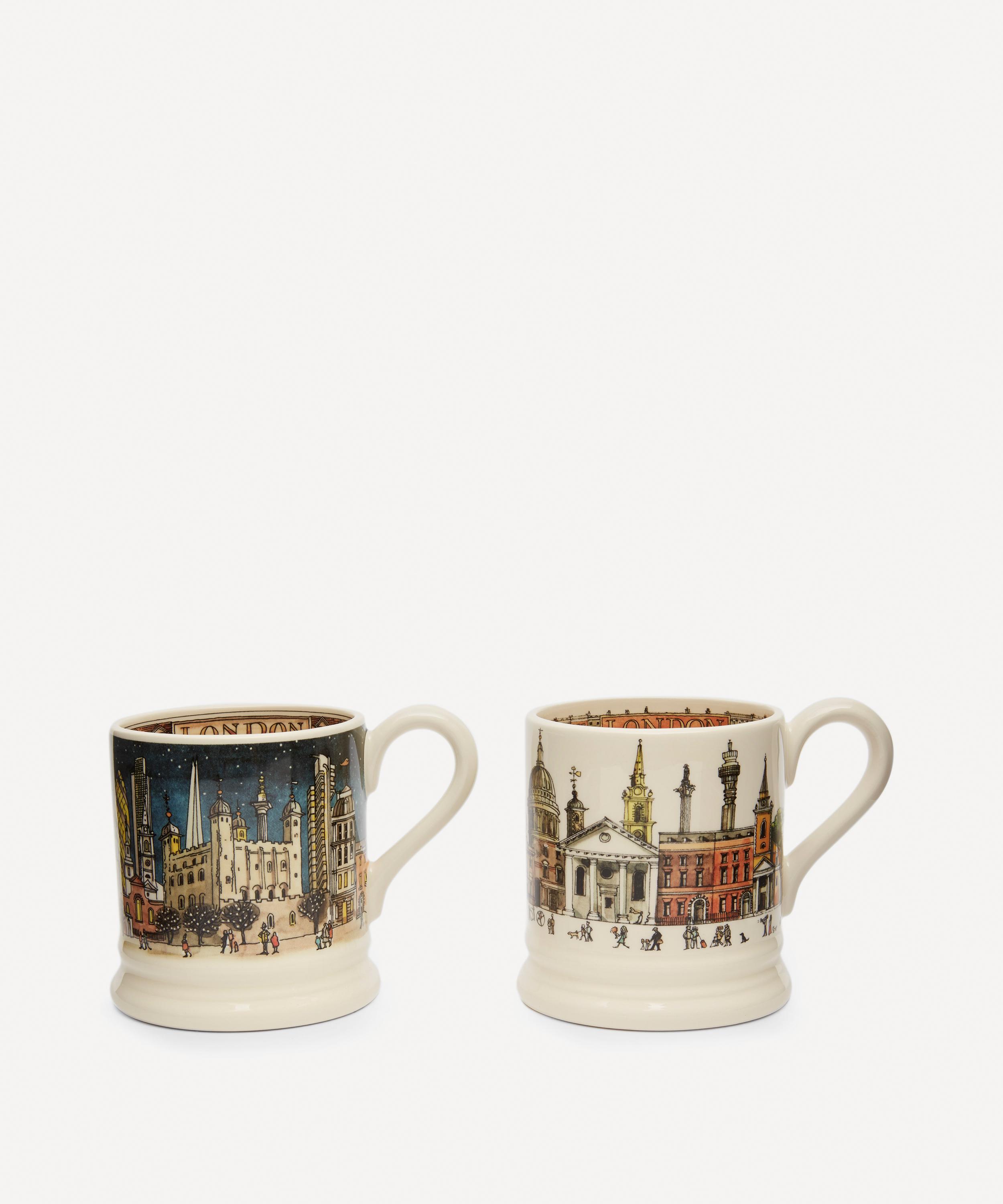 Emma Bridgewater London Day and Night Half Pint Mugs Set of 2 Liberty
