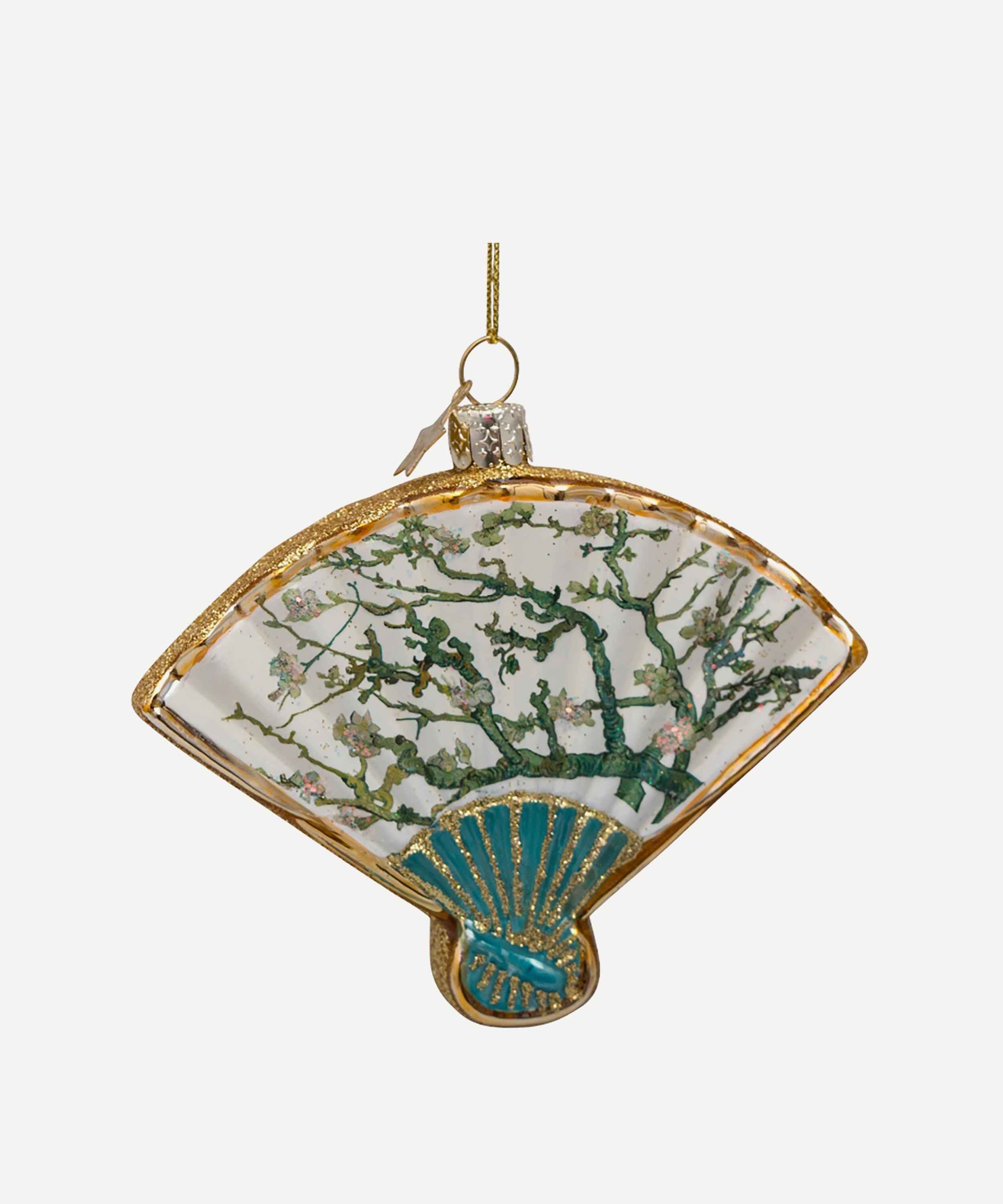Christmas Glass Van Gogh Blossom Fan Ornament Liberty