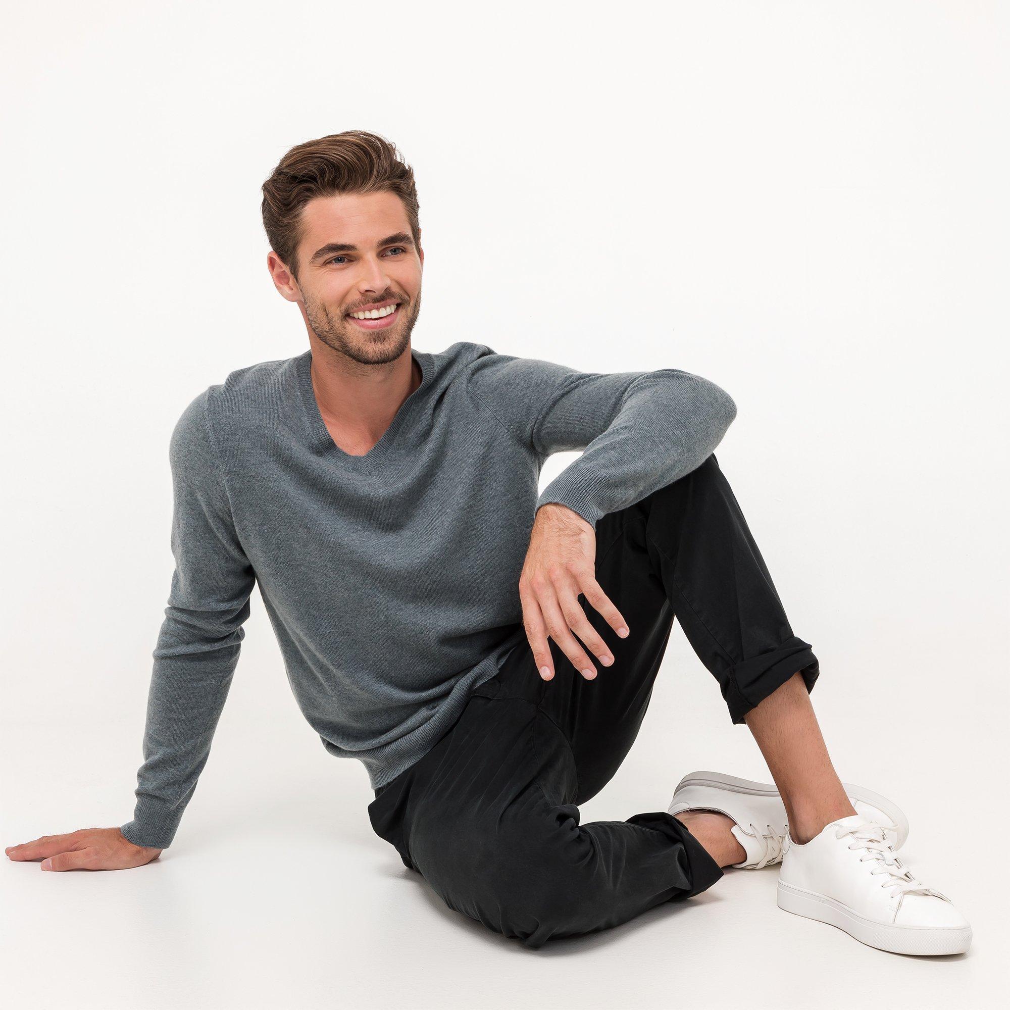 Manor Man Cashmere Merino Pullover, VNeck, langarm online kaufen MANOR