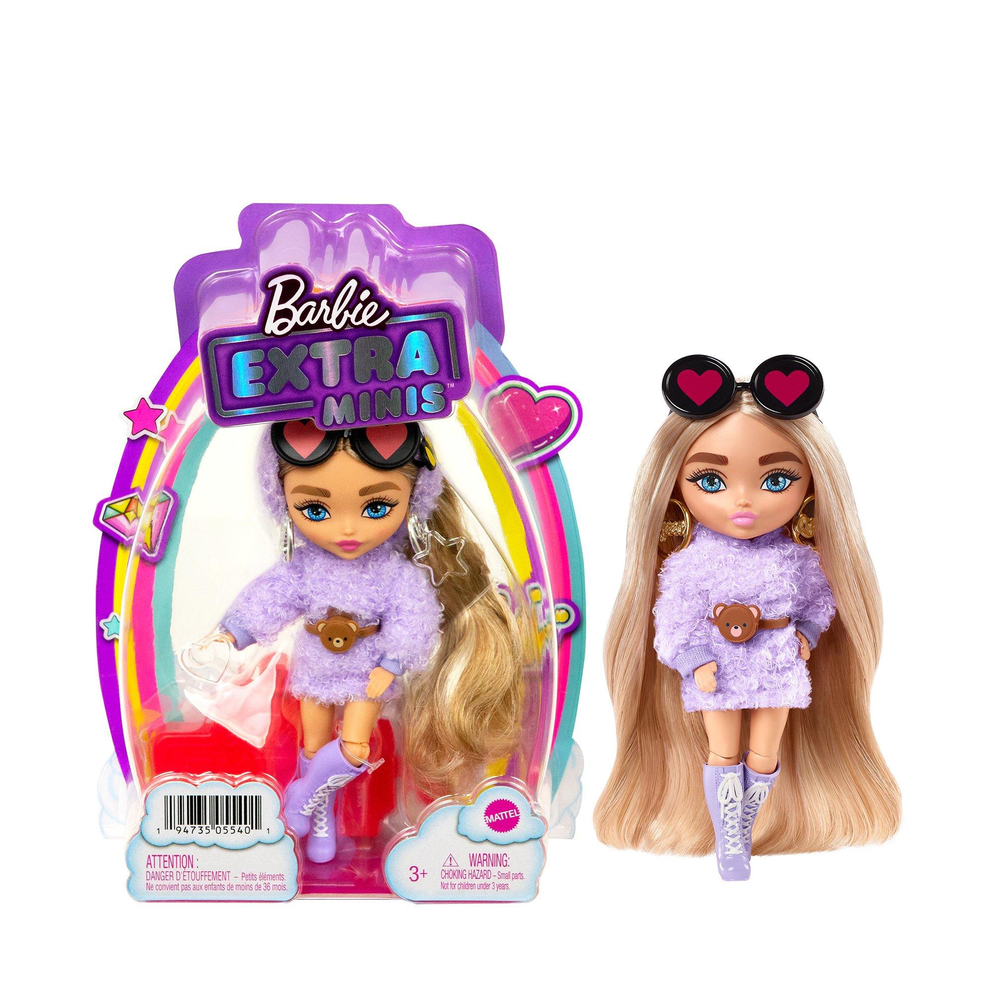 Barbie Extra Mini Puppe (Blonde Pigtails Purple Hoodie) online kaufen