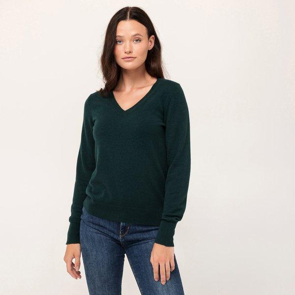 Manor Woman Pullover en cashmere bio, col v acheter en ligne MANOR