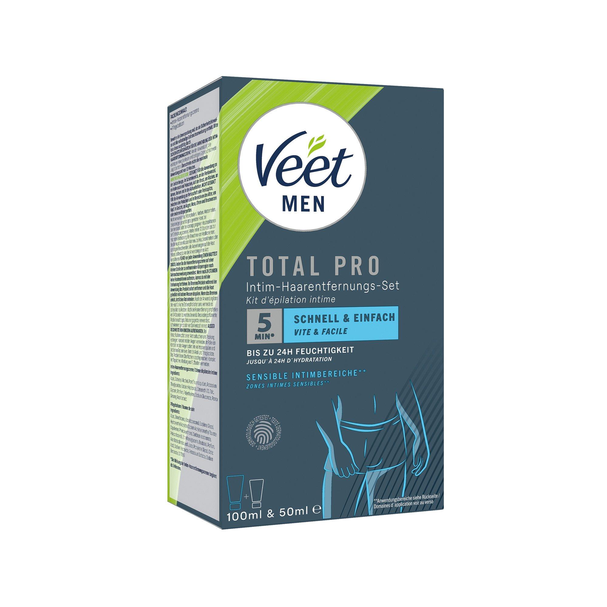 Veet hair removal kit men intim Set di depilazione intima uomo crema