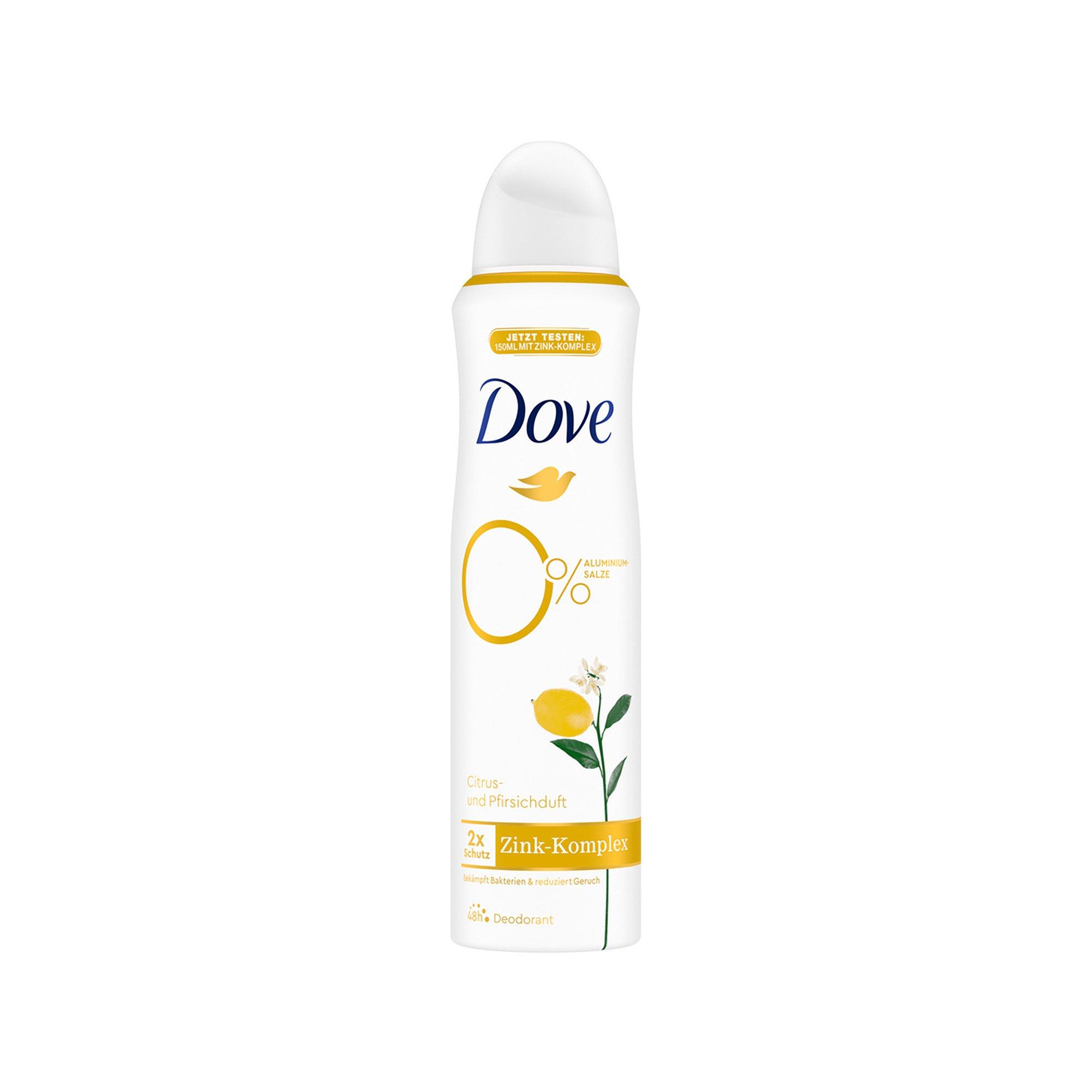 Dove Deo 0 Citrus Aerosol 0 Aluminiumsalze mit ZinkKomplex Citrus