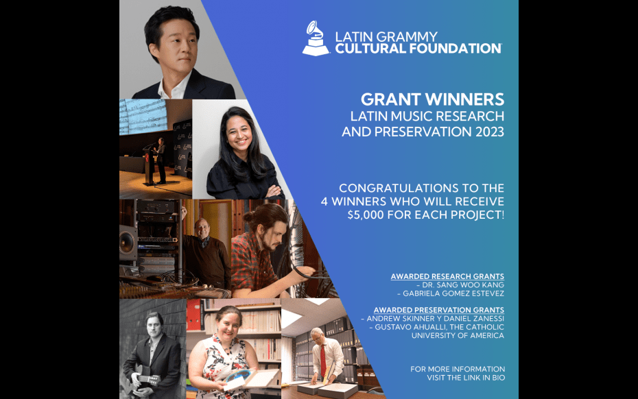 The Latin GRAMMY Cultural Foundation® Announces Winners Of Its Research