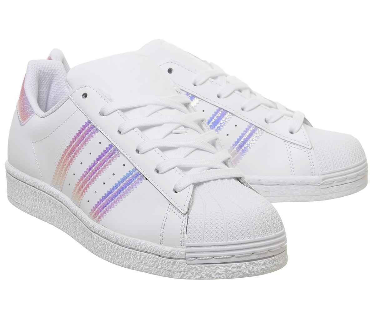 adidas Superstar Gs Trainers White Metallic Sneaker damen