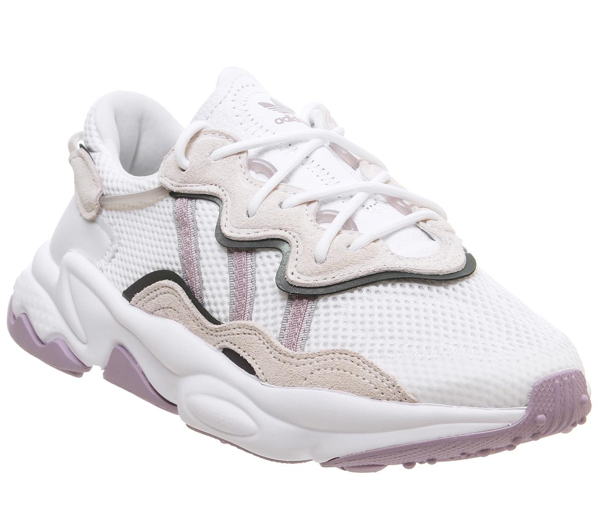adidas Ozweego Trainers White Soft Vision Ice Purple Off White