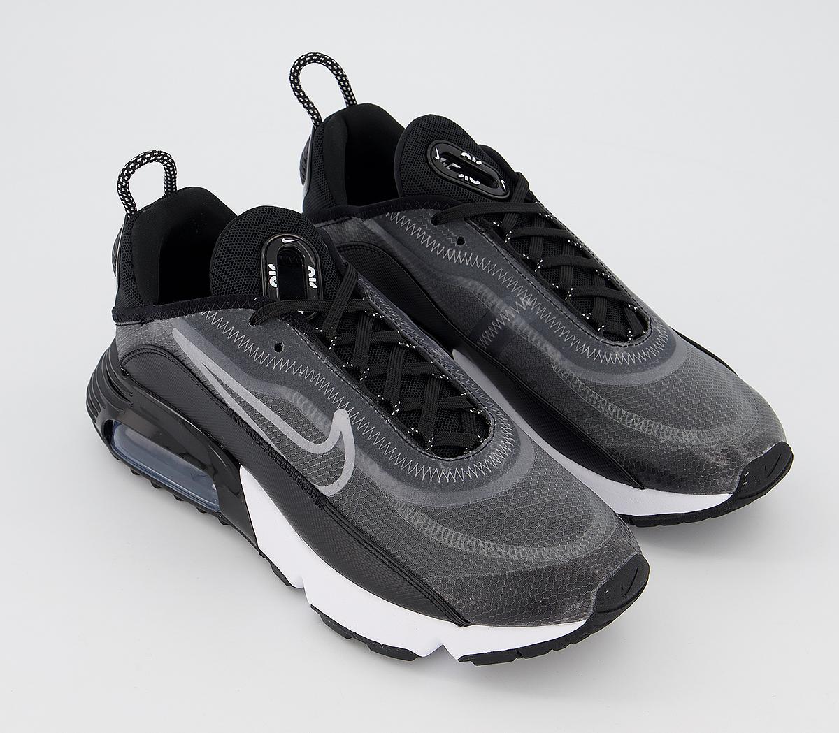 Nike Air Max 2090 Trainers Black White Metalic Silver Sneaker damen